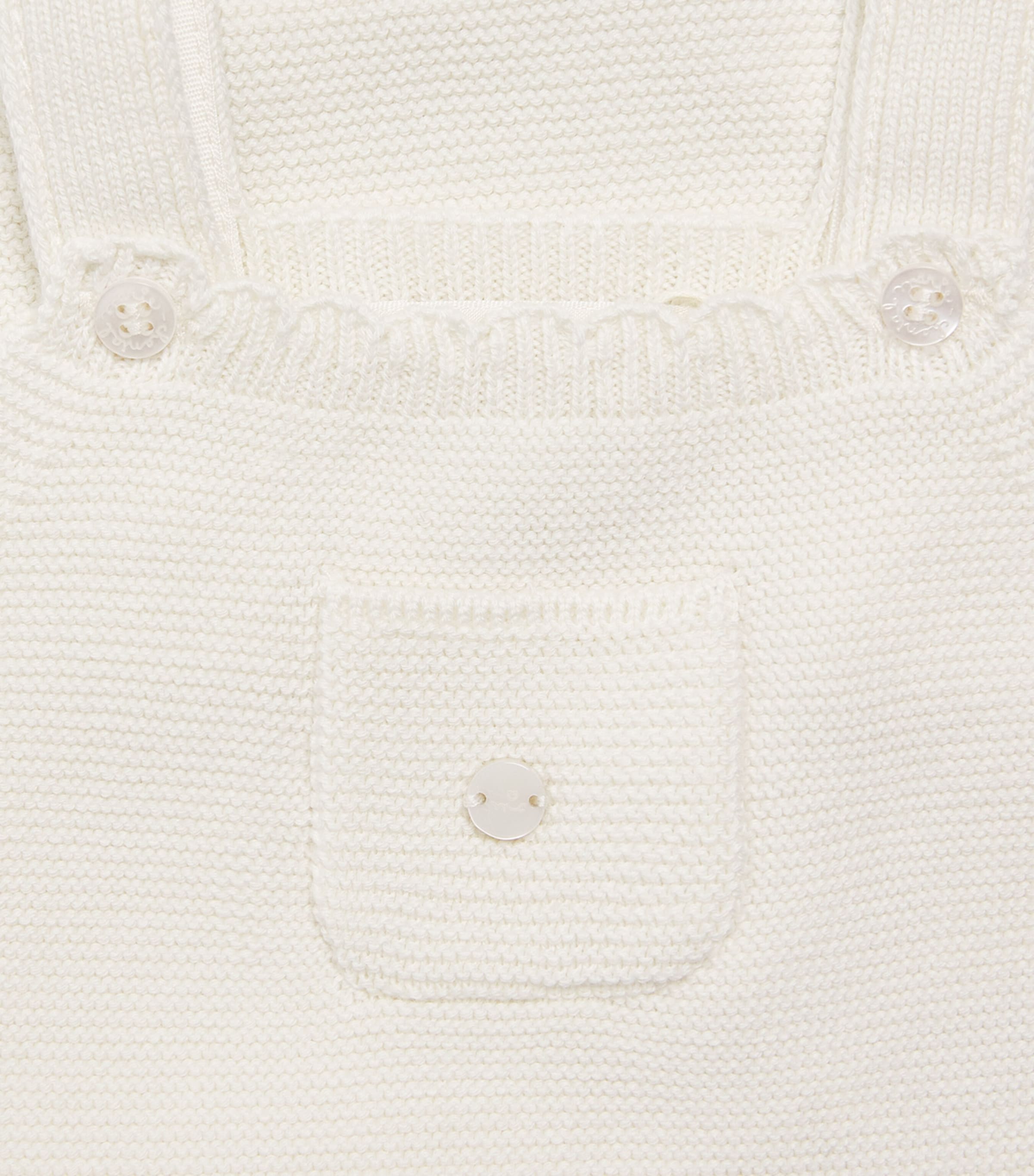 Marie-Chantal Cotton Cecilia Bodysuit (3-24 Months) Milky White Image 3
