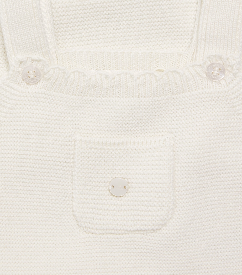 Marie-Chantal Cotton Cecilia Bodysuit (3-24 Months) Milky White Image 3