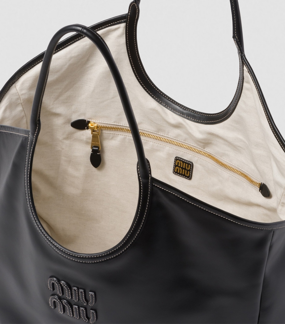 Leather Ivy Tote Bag F0002 Image 8