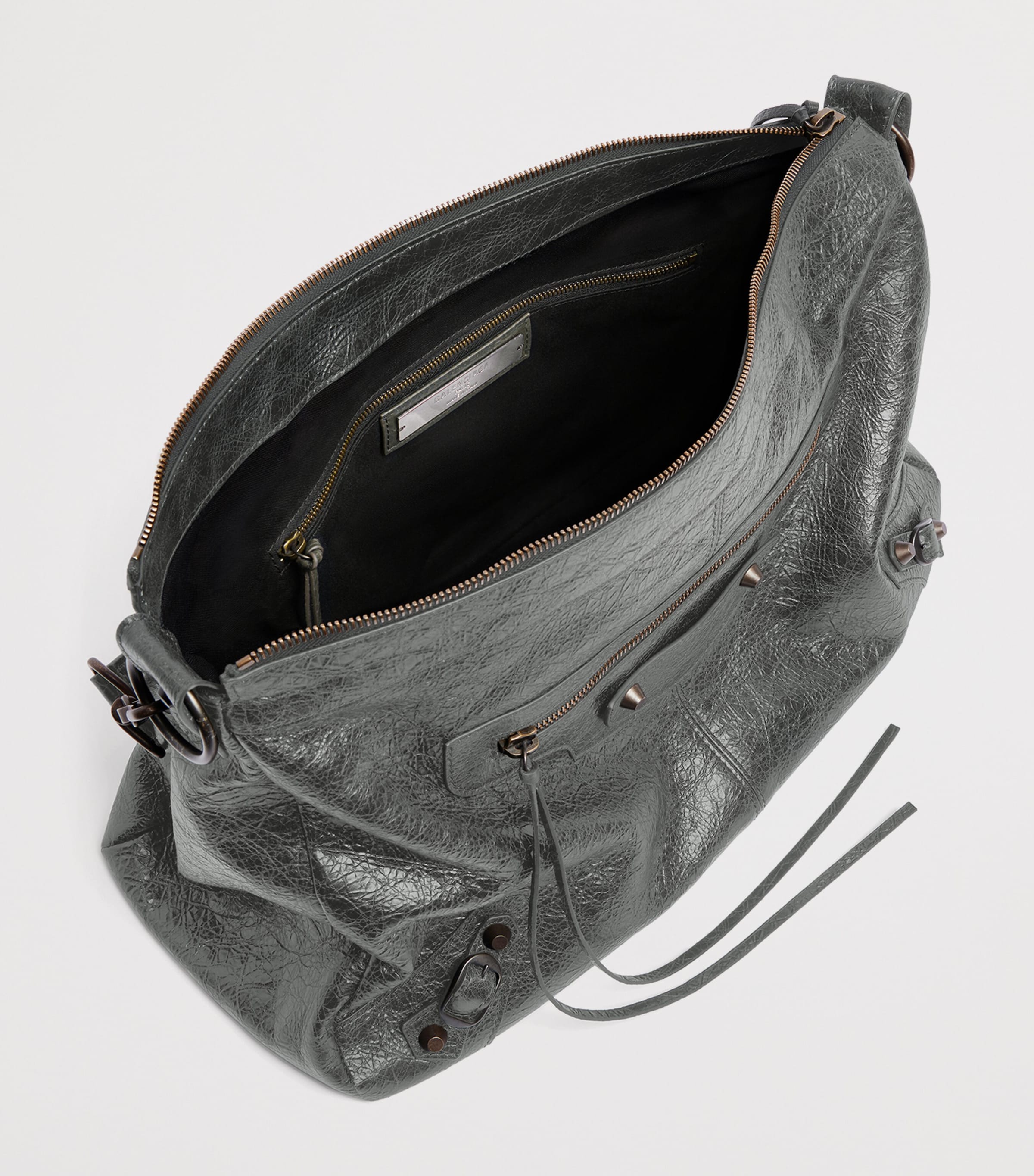 Balenciaga Medium Lambskin Le City Moto Shoulder Bag Image 4