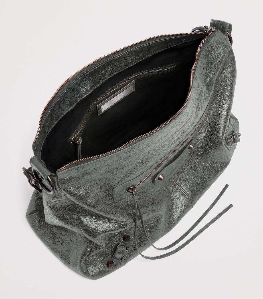 Balenciaga Medium Lambskin Le City Moto Shoulder Bag Image 4