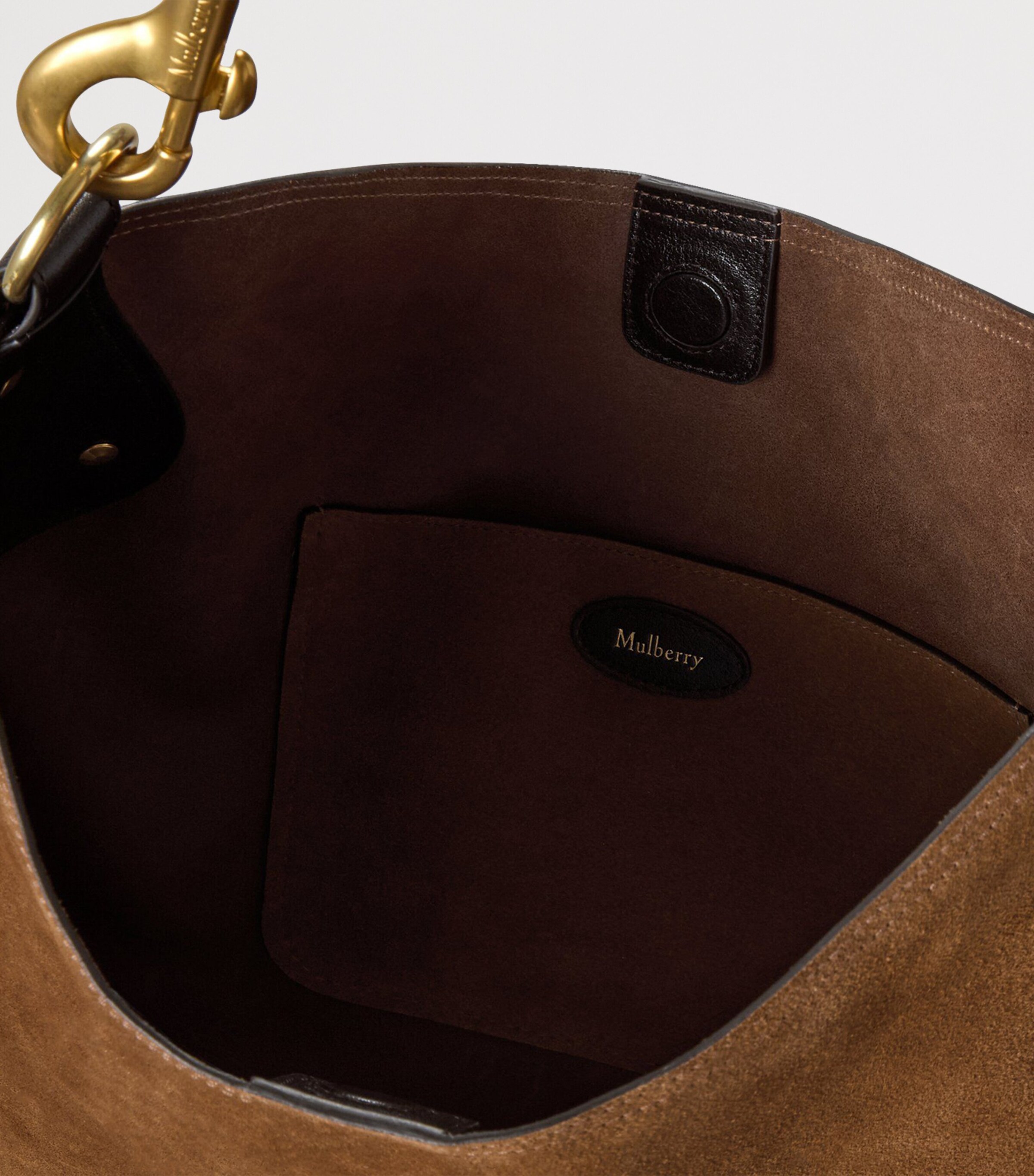 Suede Hackney Shoulder Bag VINTAGE OAK Image 4