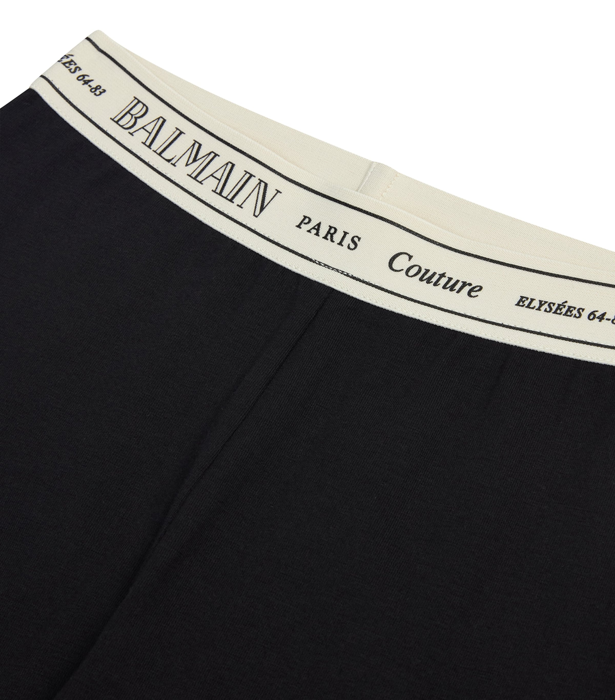 Elasticated Leggings (4-14 Years) 930AVBLACK/IVORY Image 2