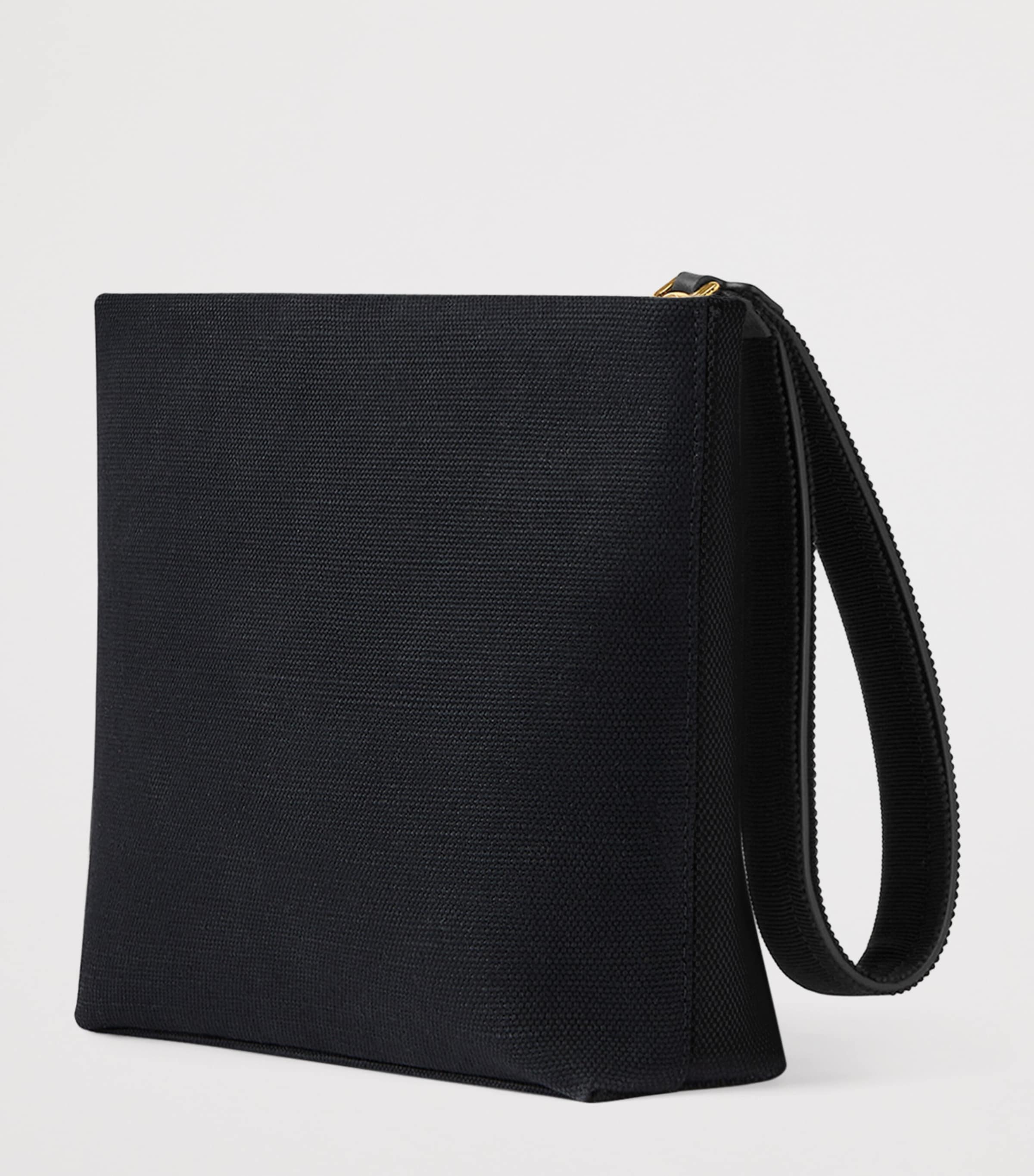 Cotton-Blend Logo Pouch BLACK Image 2