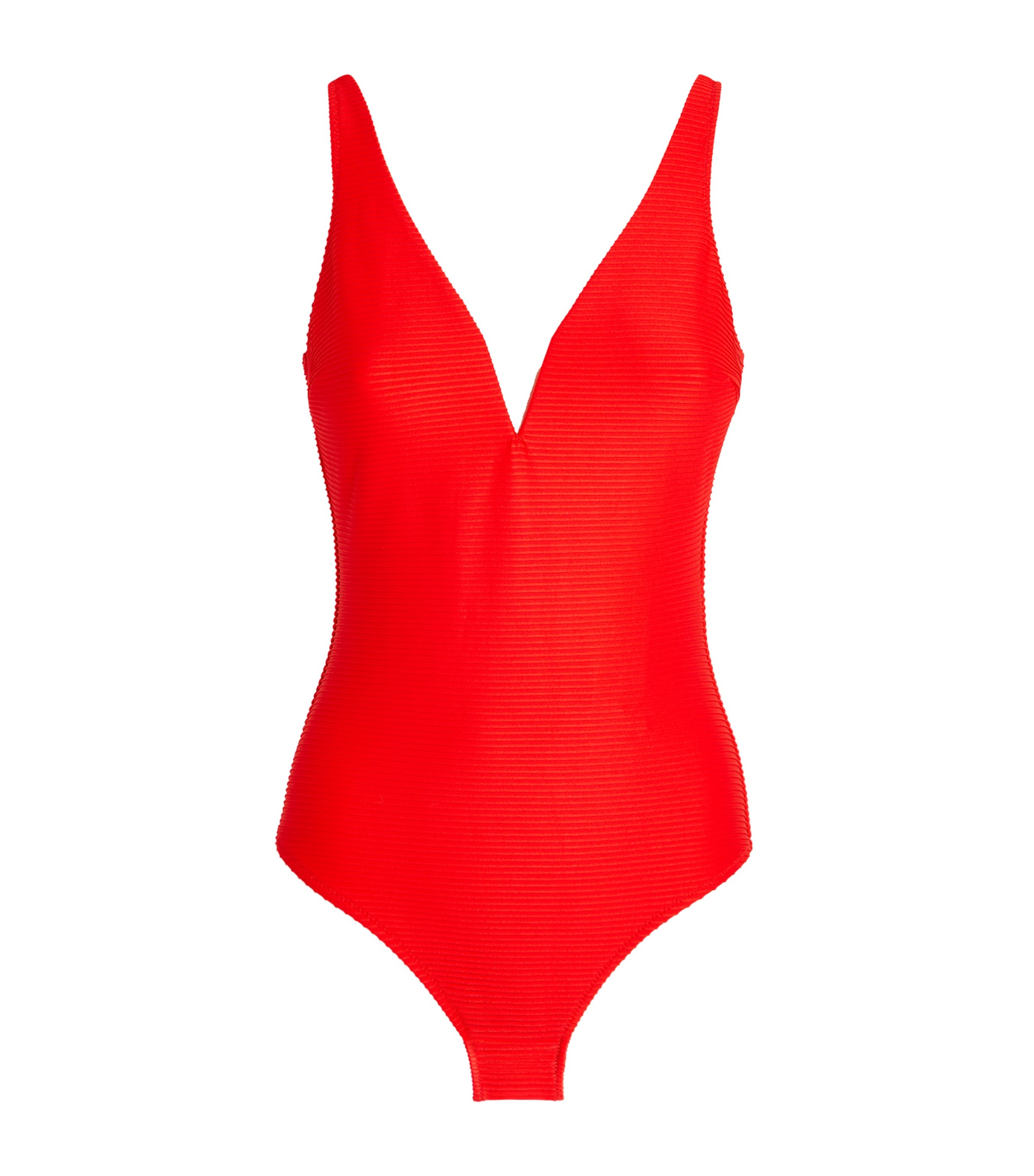 Heidi Klein Vicenza V-cut Swimsuit In Red