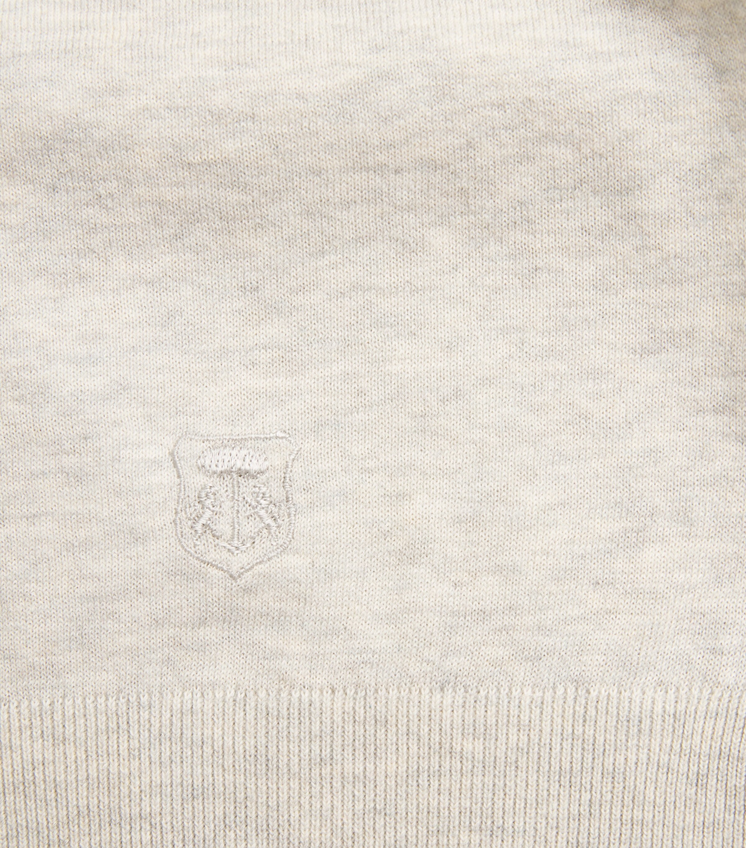 Corneliani Mens Silk-Cotton Short-Sleeve Sweater Grey Piece Dyed Image 6