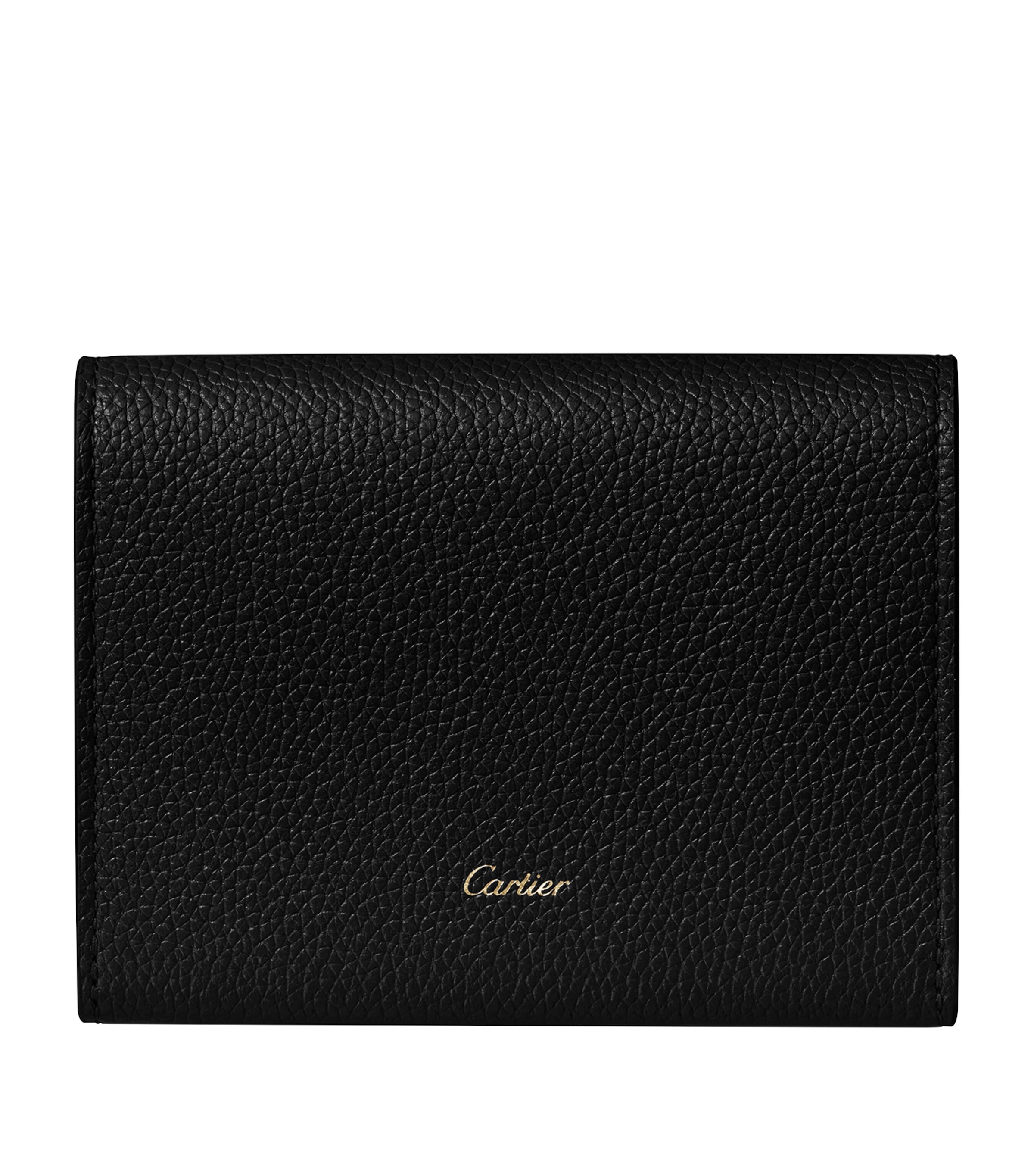 Mini Leather Panthère de Cartier Wallet BLACK Image 2