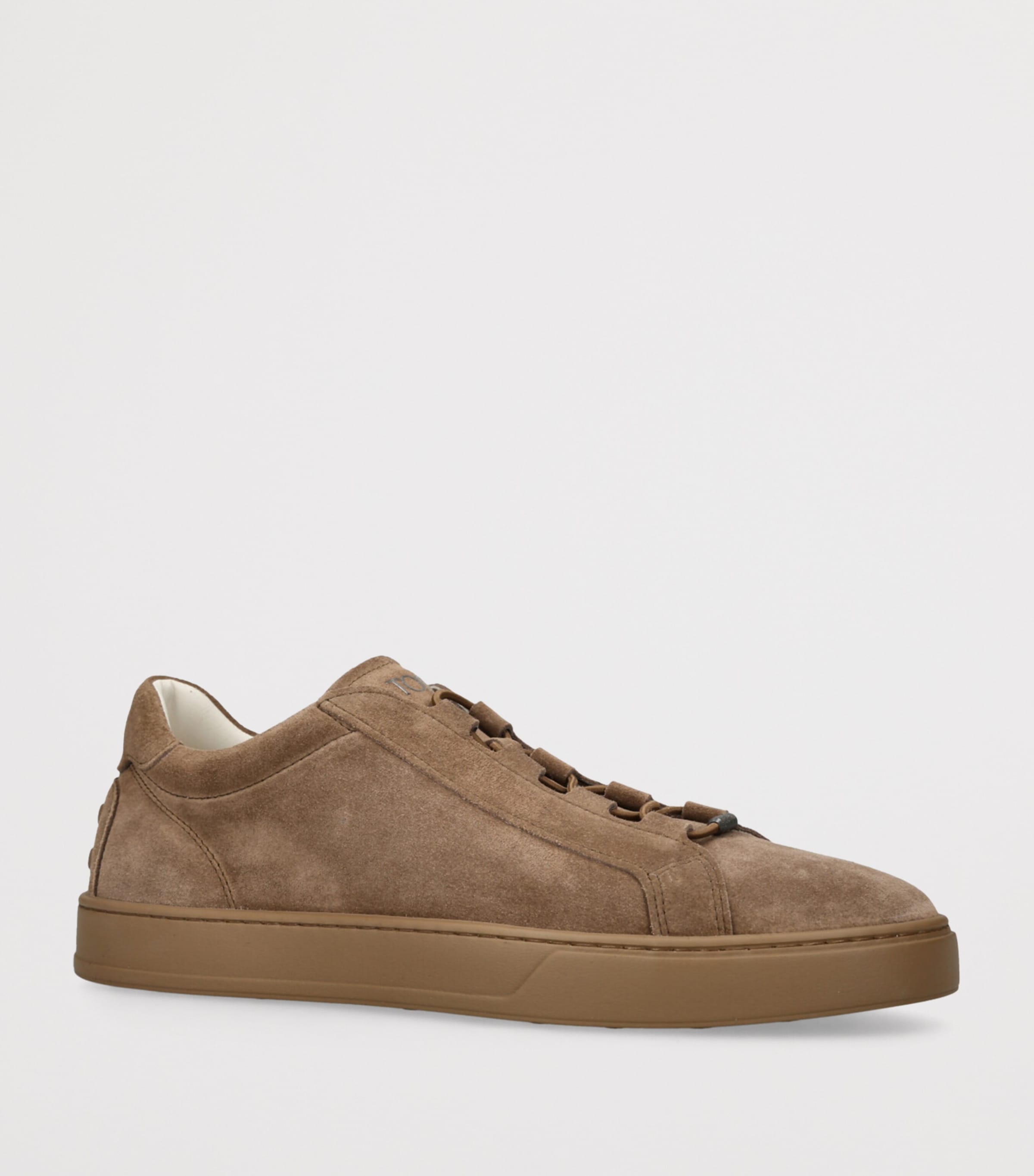 Suede Allacciata Cassetta Sneakers BROWN Image 3