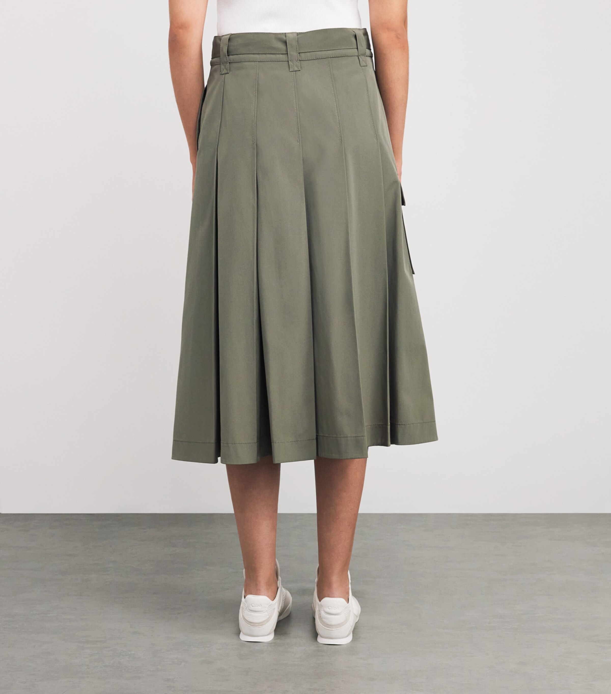 Wrap Midi Skirt KAKI Image 4