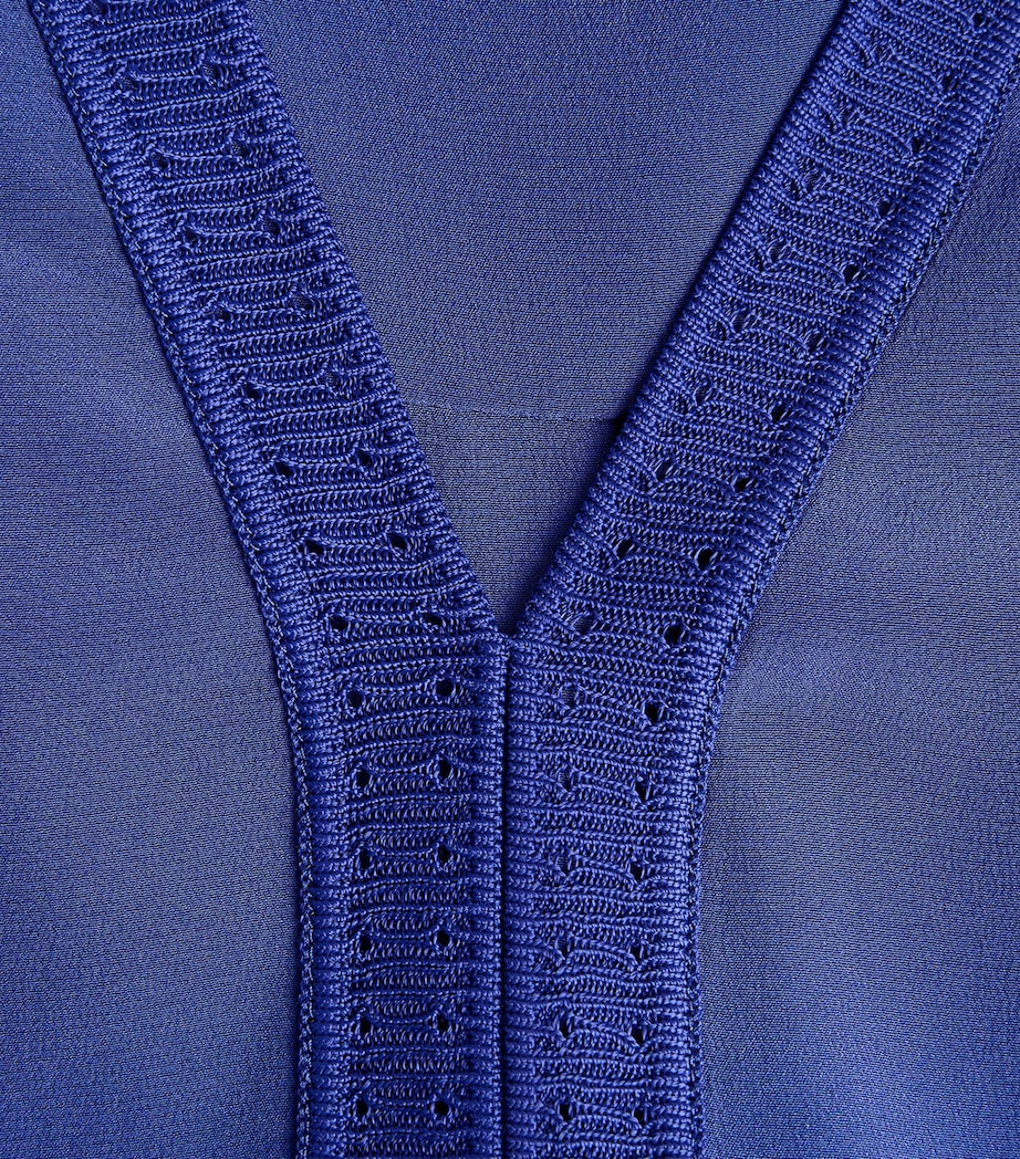 Silk Louis Blouse COBALT Image 5