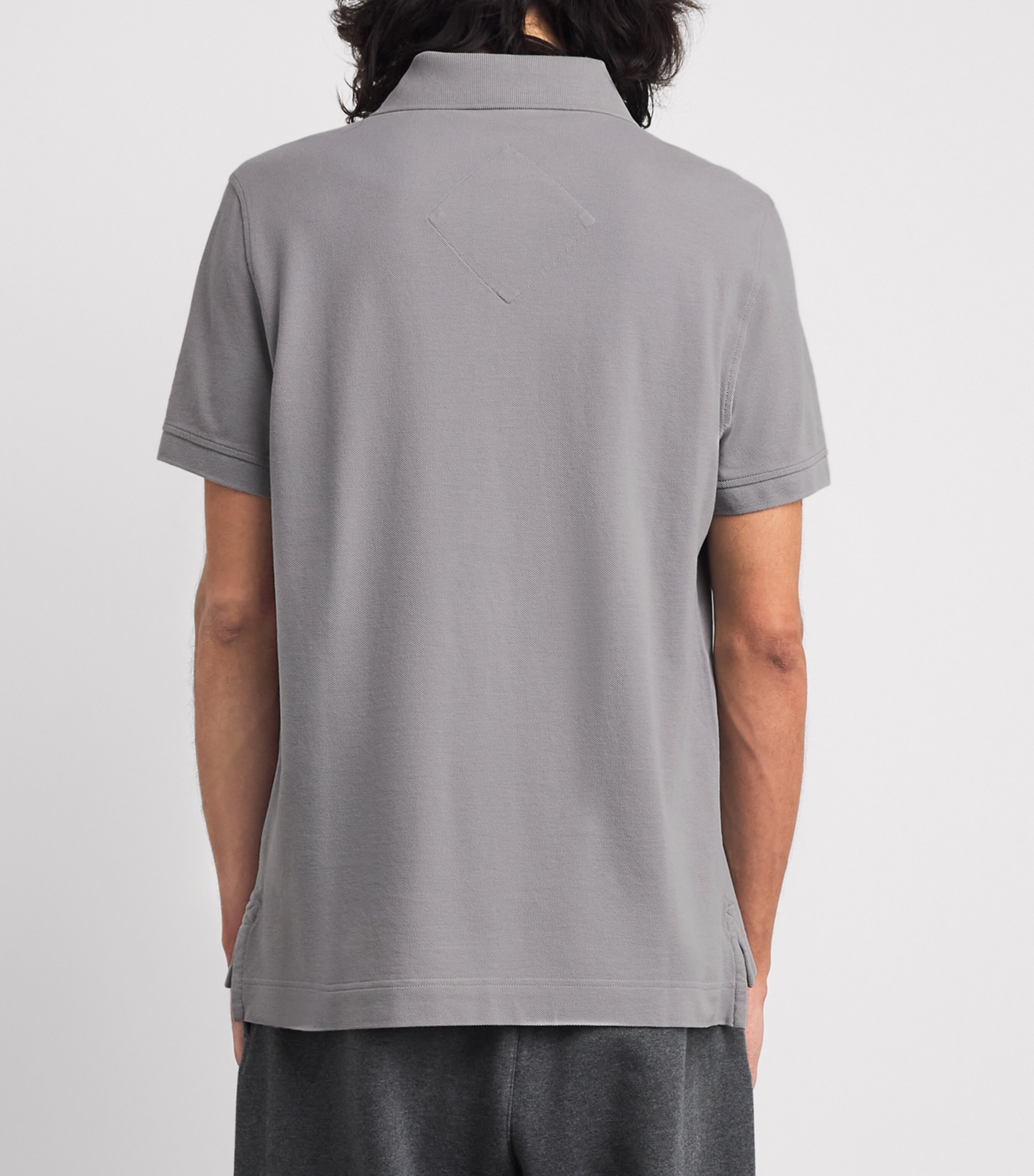 Canada Goose Mens Logo Beckley Polo Shirt Stratus Grey Image 4
