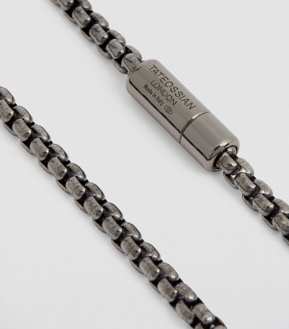 Rhodium-Plated Box-Chain Bracelet SILVER Image 3