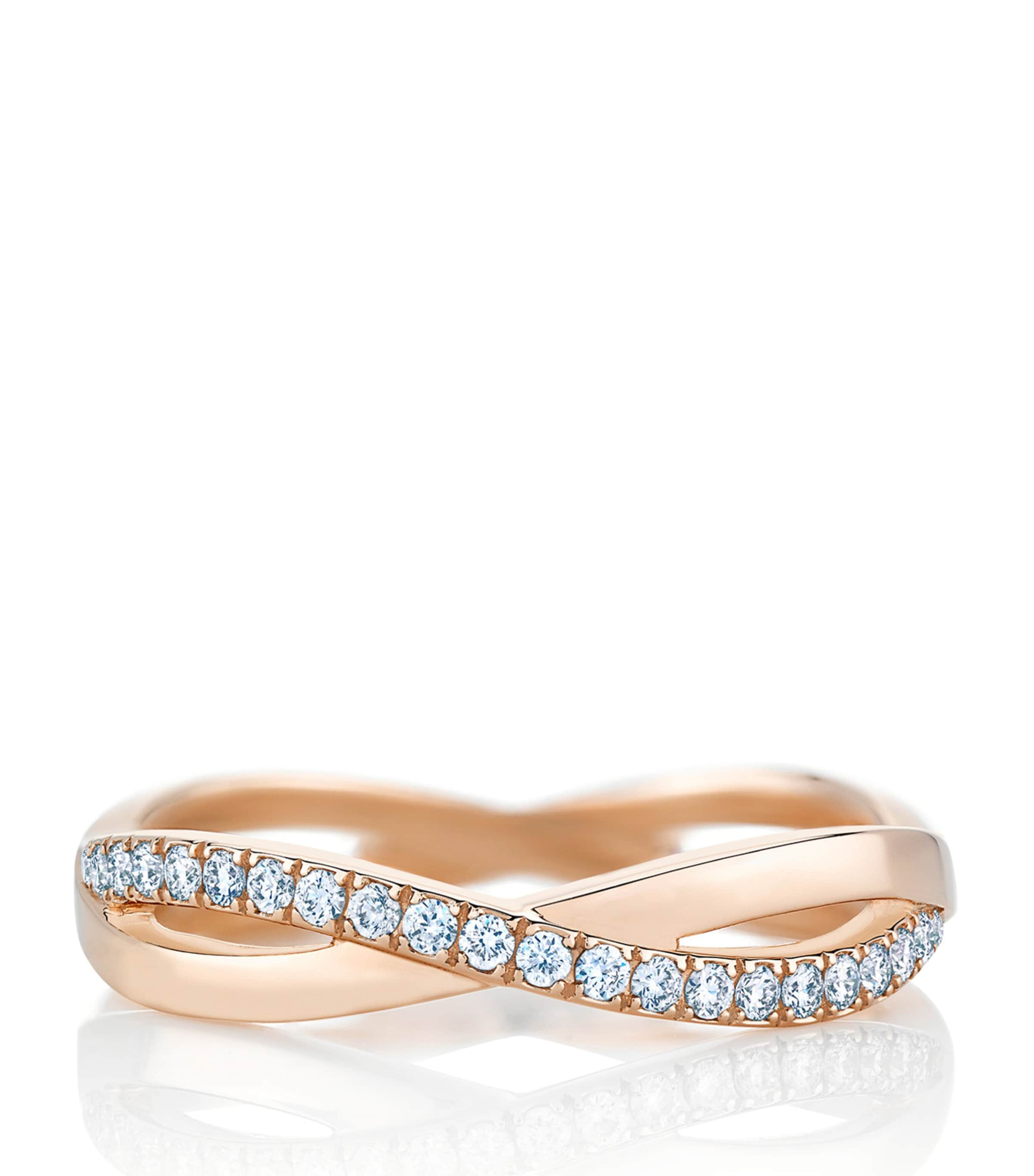 De Beers Rose Gold And Diamond Infinity Band