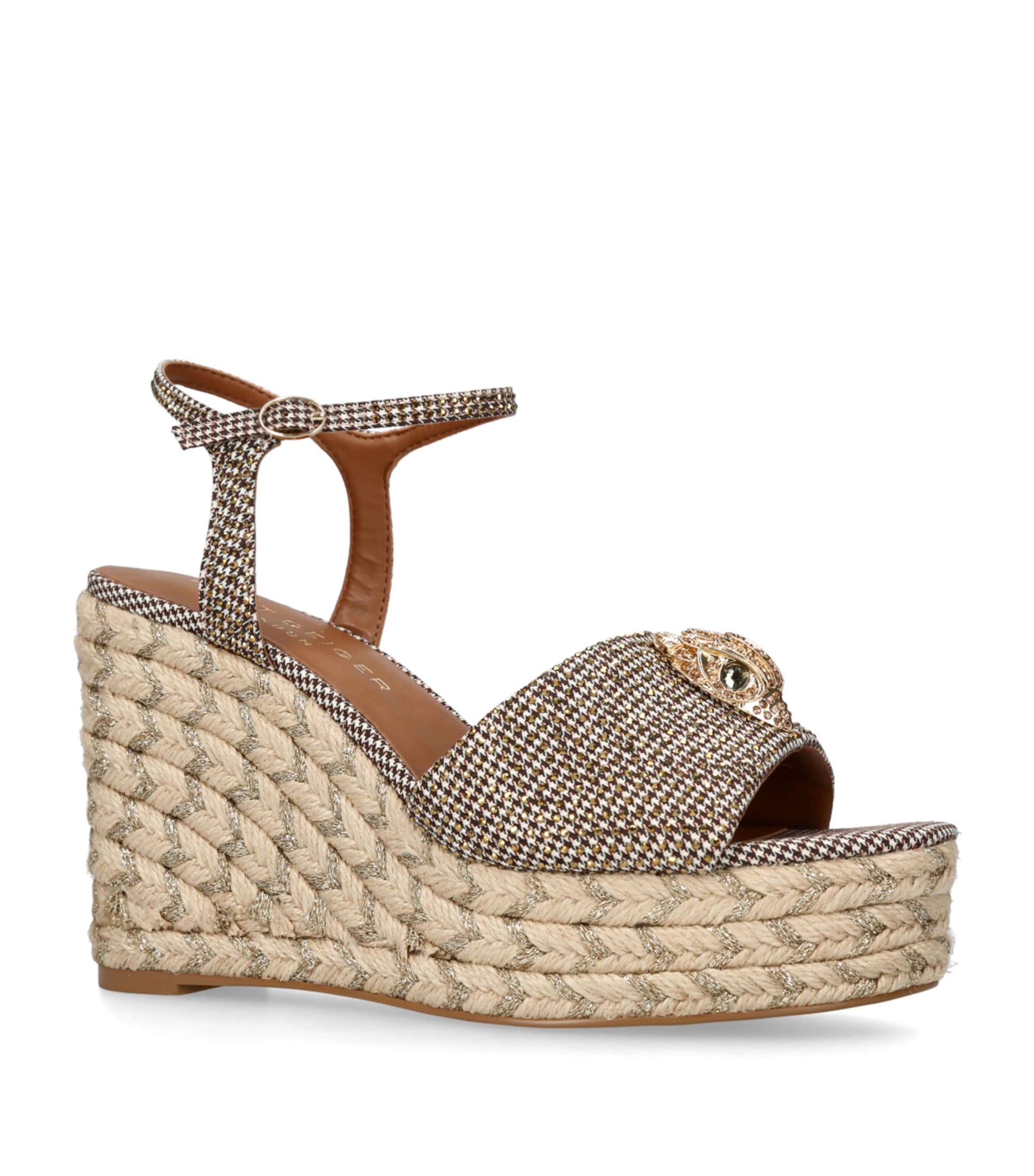 KURT GEIGER KENSINGTON WEDGE SANDALS 105