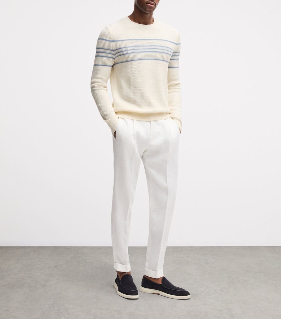 Linen Tailored Trousers 100 Image 5