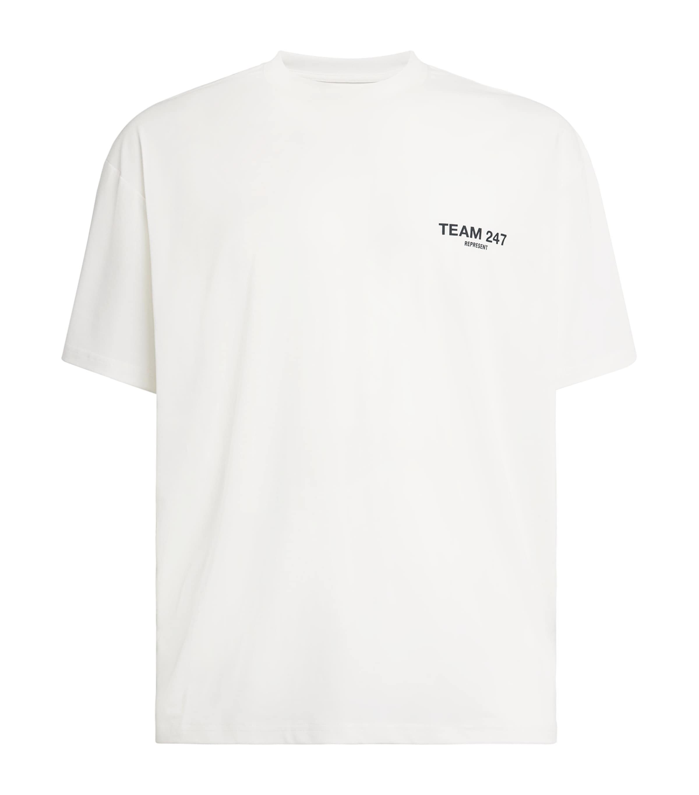 Represent 247 Mens Team 247  T-Shirt Flat White Image 1