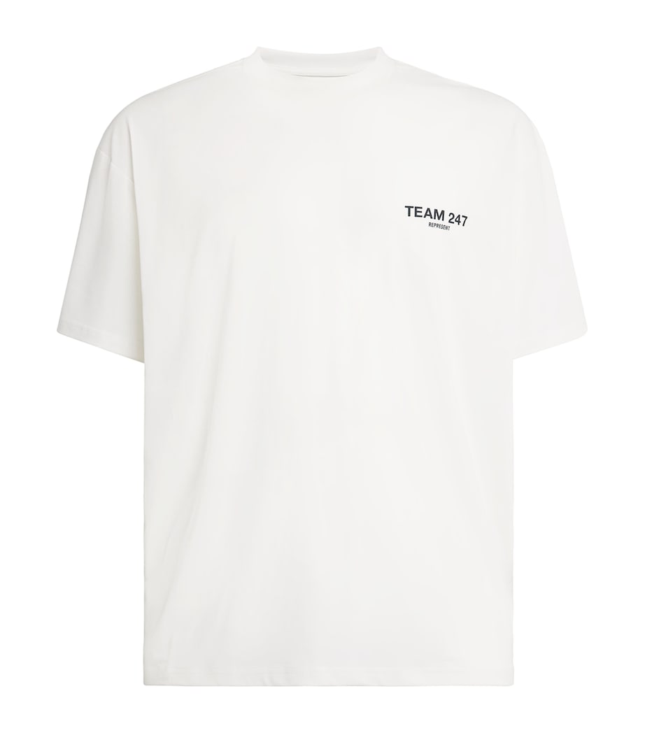 Represent 247 Mens Team 247 T-Shirt Flat White Image 1