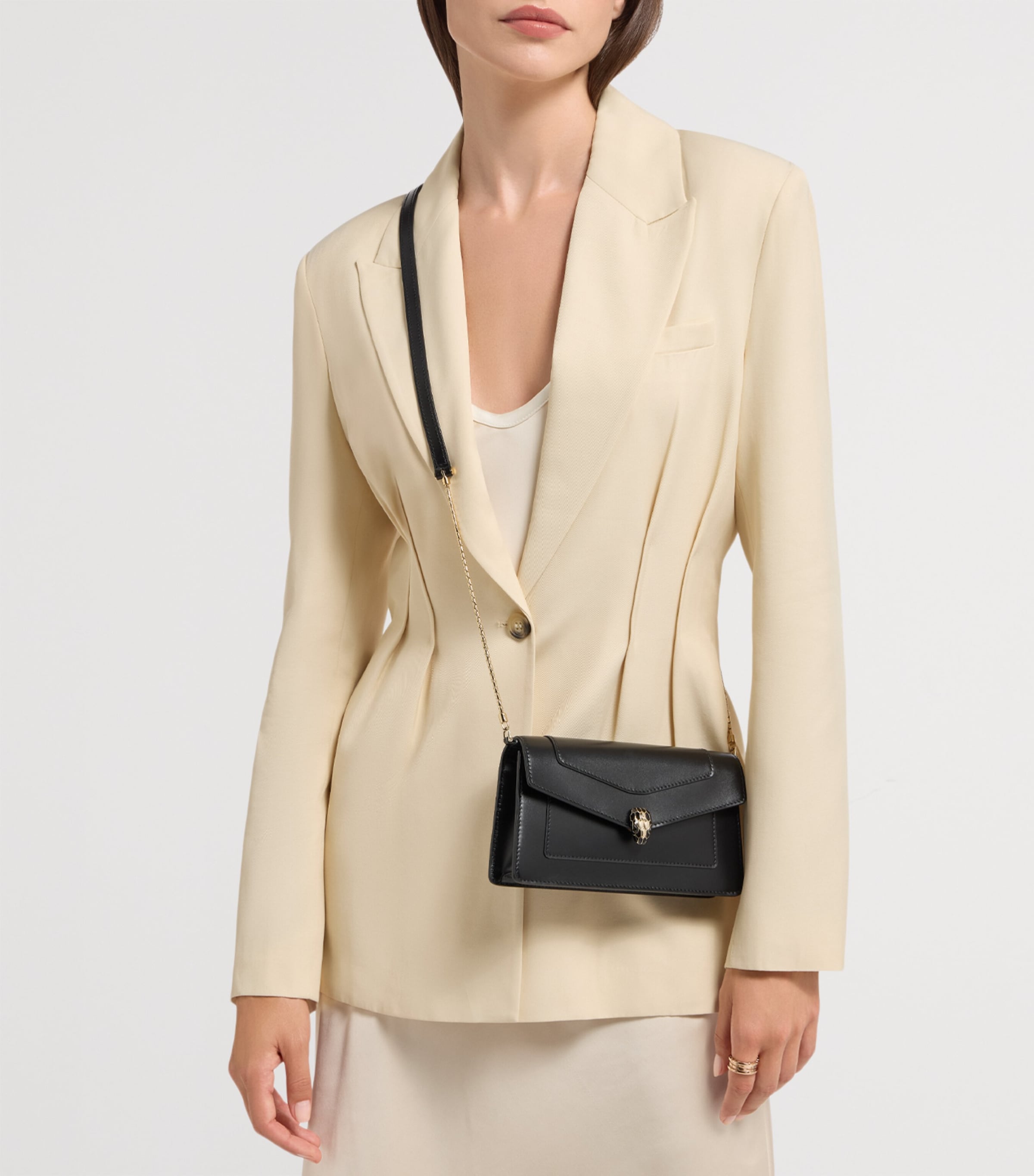 Serpenti Forever Chain Wallet BLACK Image 4