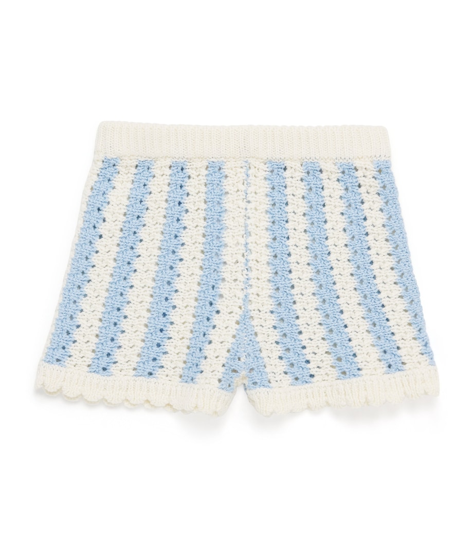 Cotton Stripe Mekylane Bloomers (5-10 Years) BLUE STRIPES Image 1