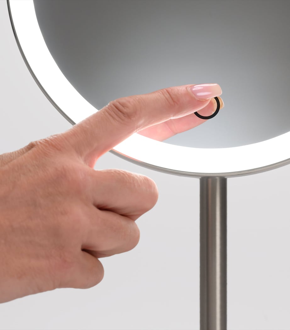 Tabletop 5X Rechargeable LED Mirror SILVER Image 5