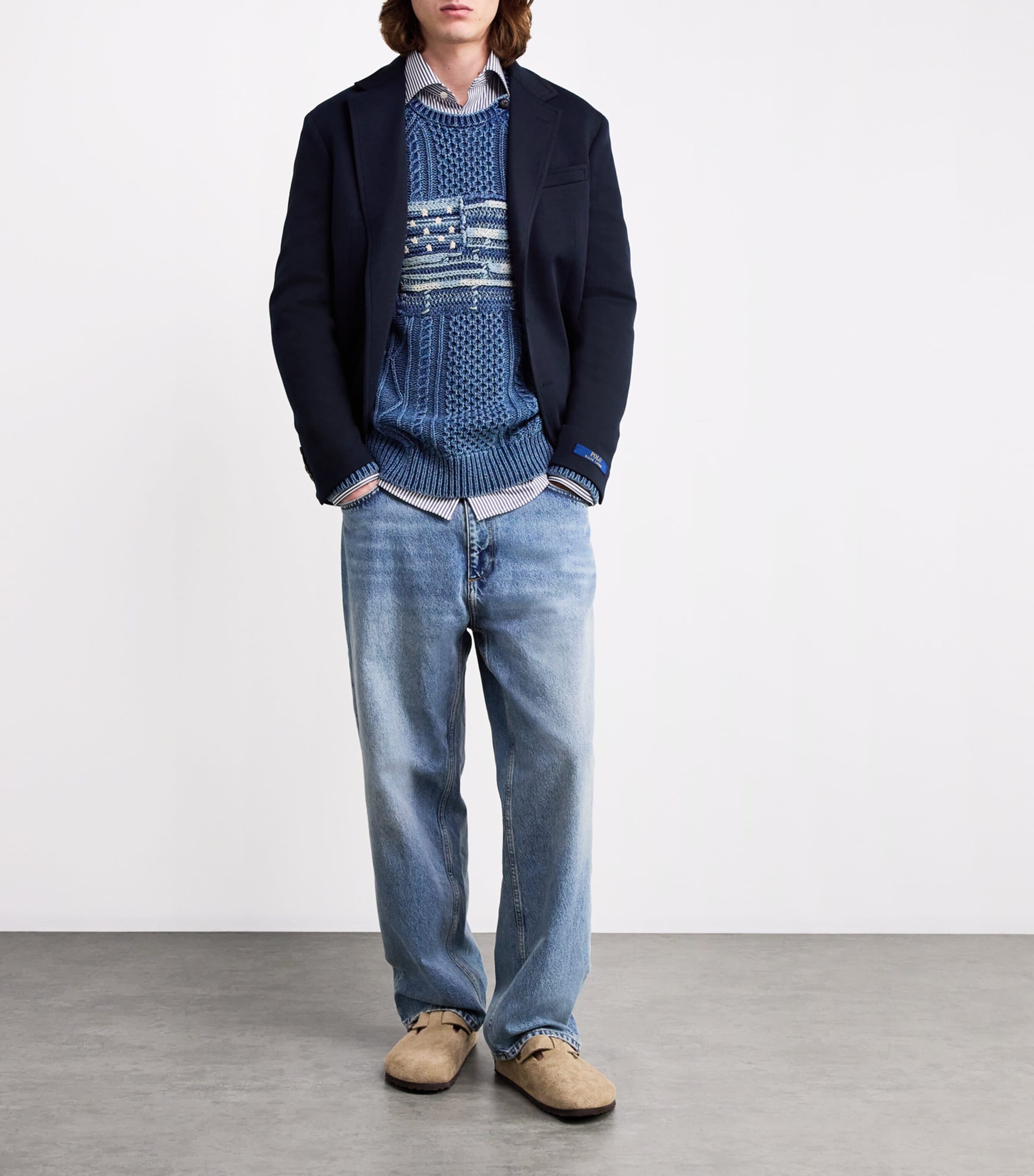 Double-Knit Blazer AVIATR NVY Image 3