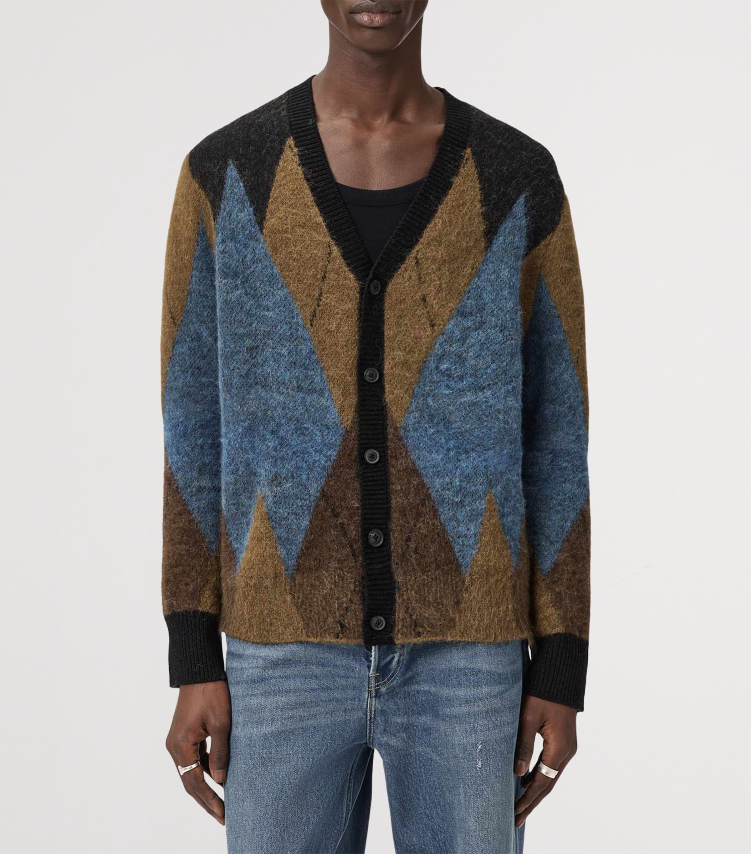 Jacquard Bernie Cardigan CIDER BROWN Image 6