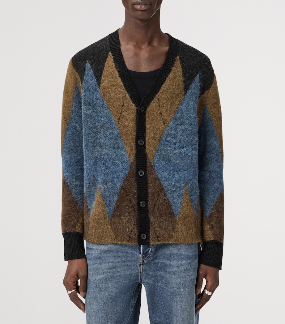 Jacquard Bernie Cardigan CIDER BROWN Image 6