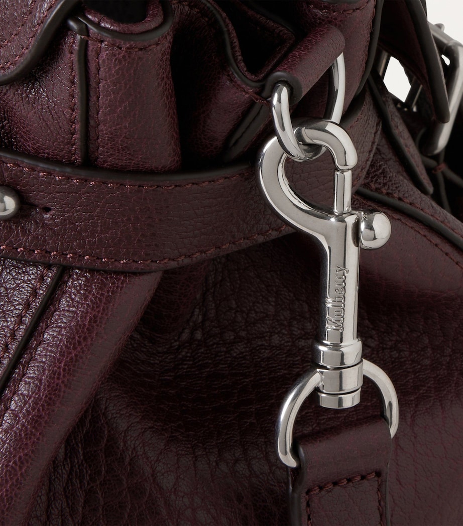 Grained Leather Alexa Cross-Body Bag BLACK CHERRY Image 5