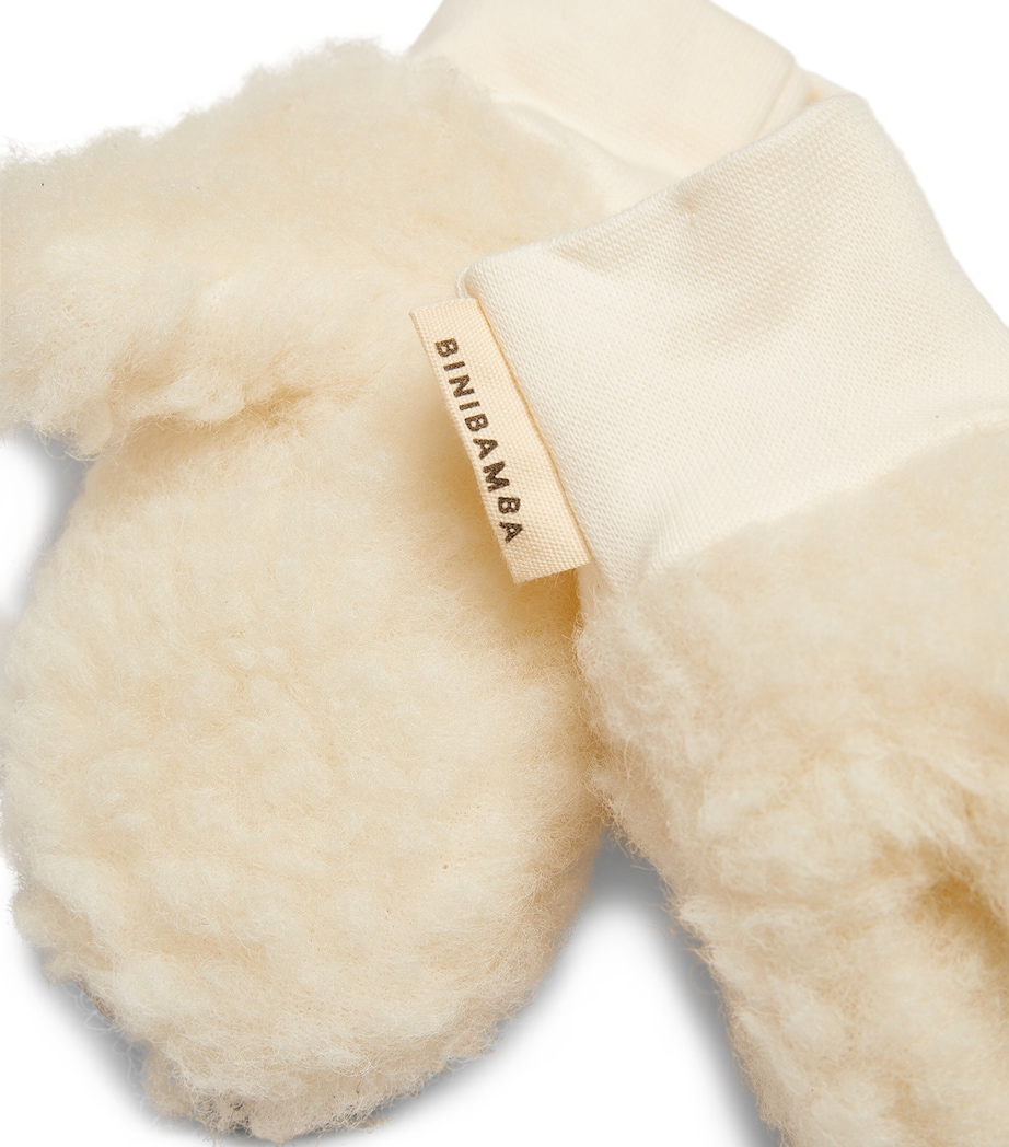 Merino Wool Mittens MILK Image 2