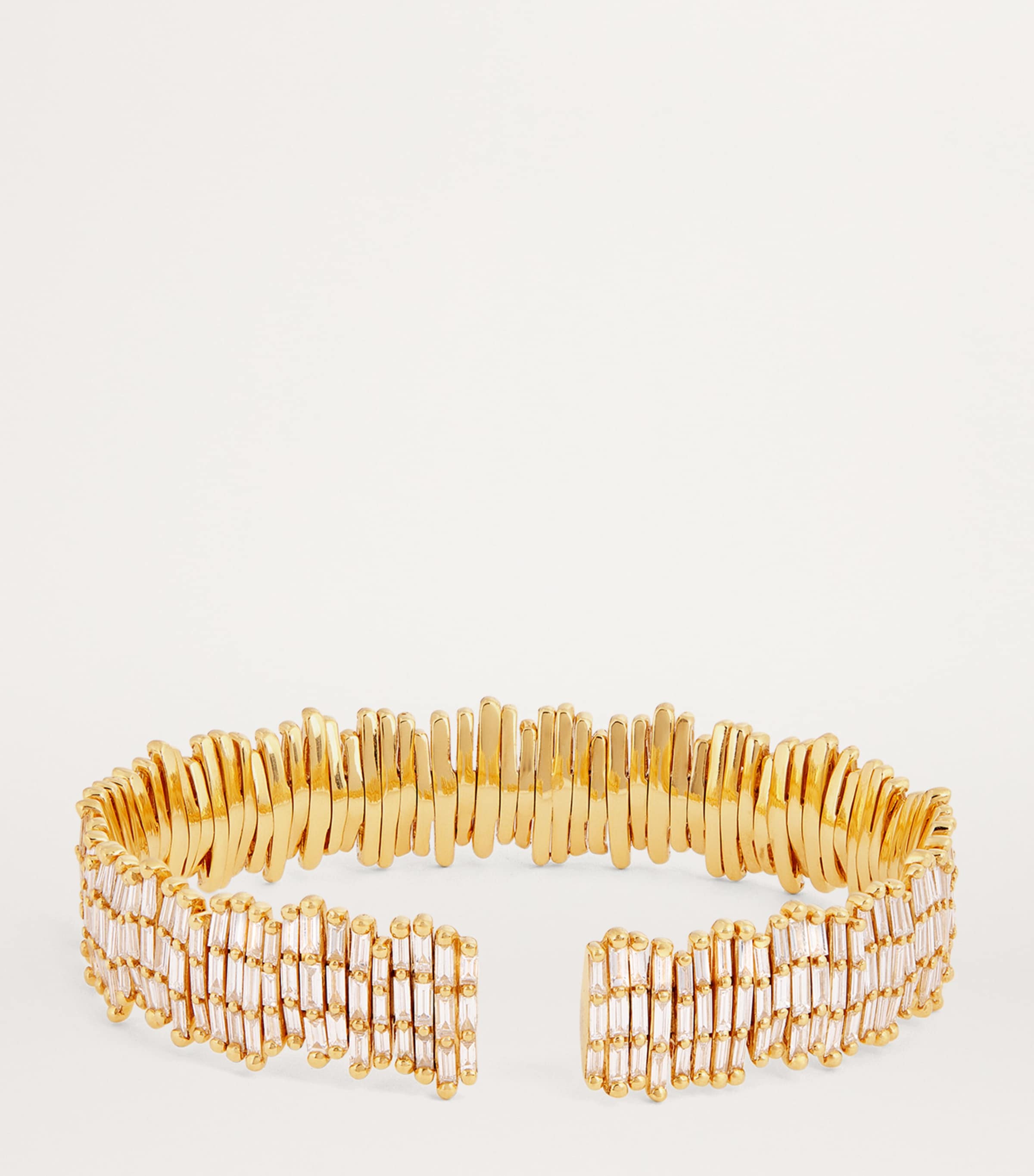 Yellow Gold and Diamond Classic Fireworks Bangle 18K YG/WD Image 3