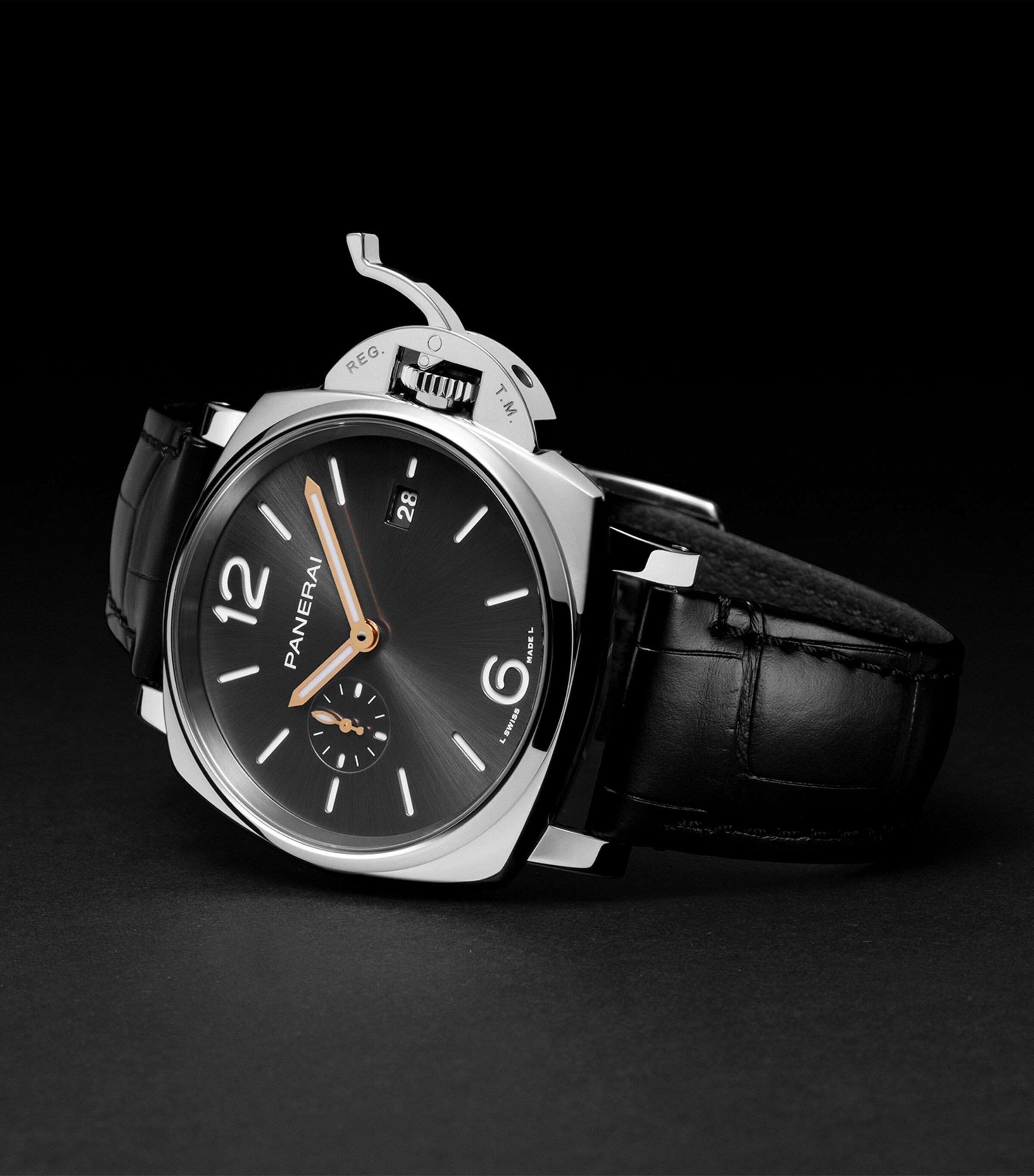 Panerai Stainless Steel Luminor Due Watch 42mm Grey Image 5