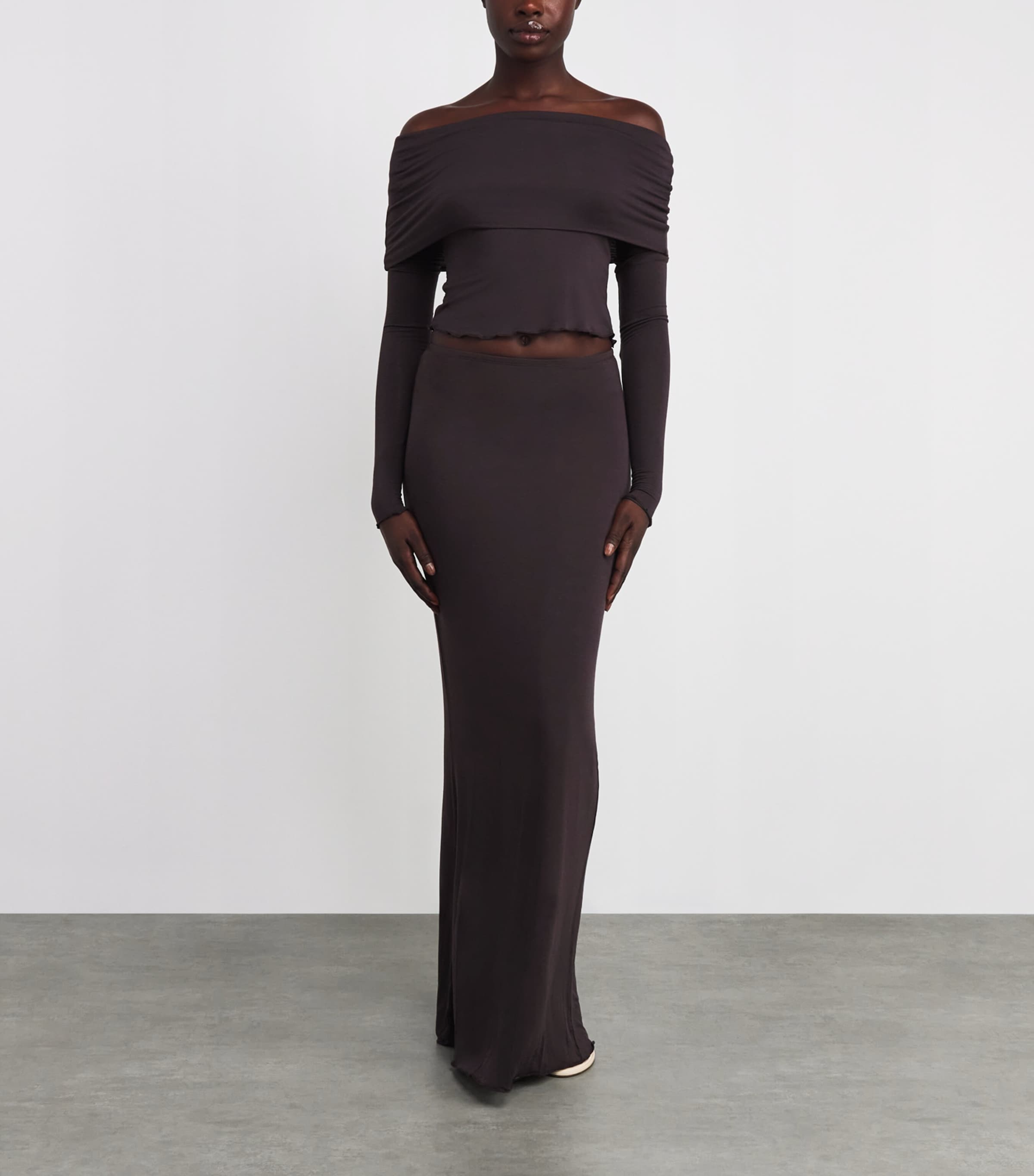 Sheer Modal Off-The-Shoulder Top PHOENIX Image 2