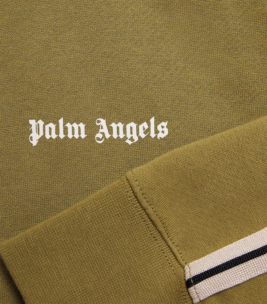 Palm Angels Kids Logo Sweatshirt (4-12+ Years) Olive Drab Image 2