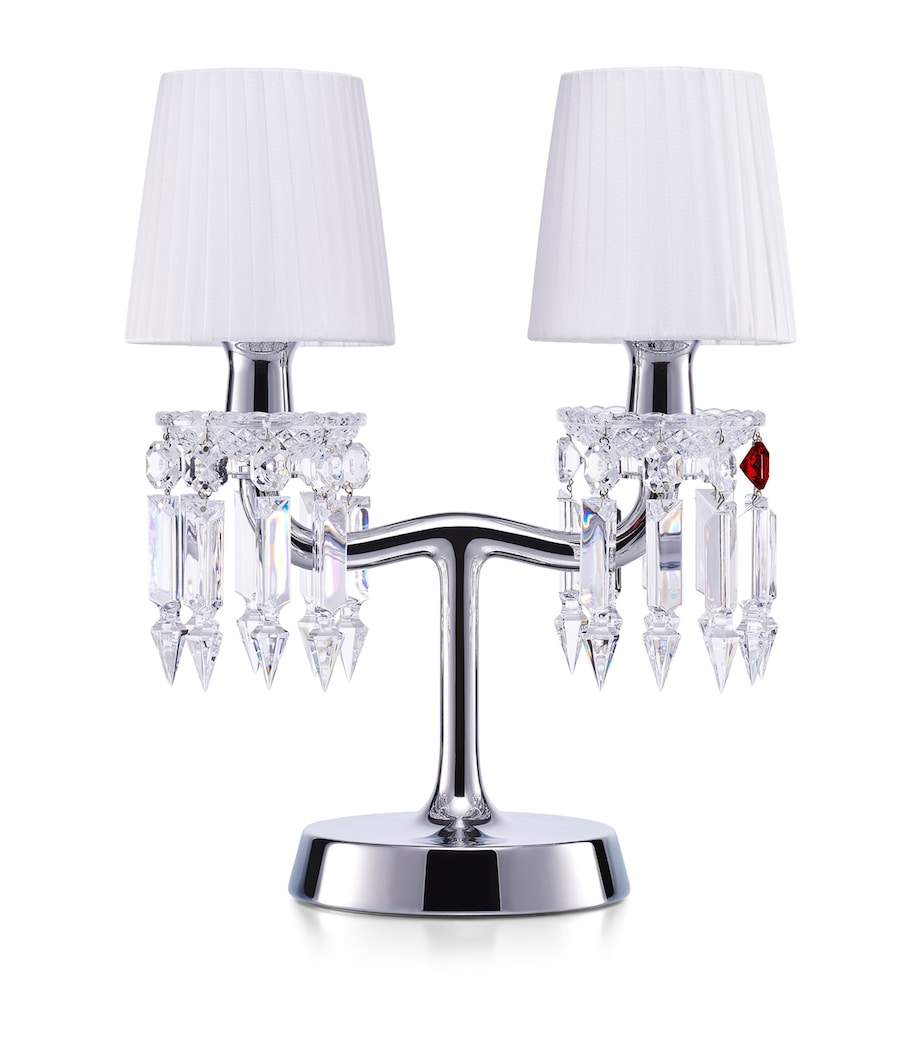 Baccarat Chrome Zénith Nomade Table Lamp Clear Image 1