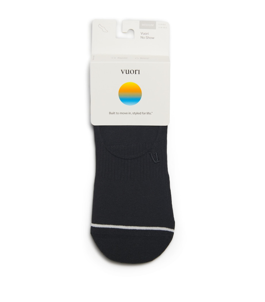 VUORI Mens No Show Performance Socks Black Image 1