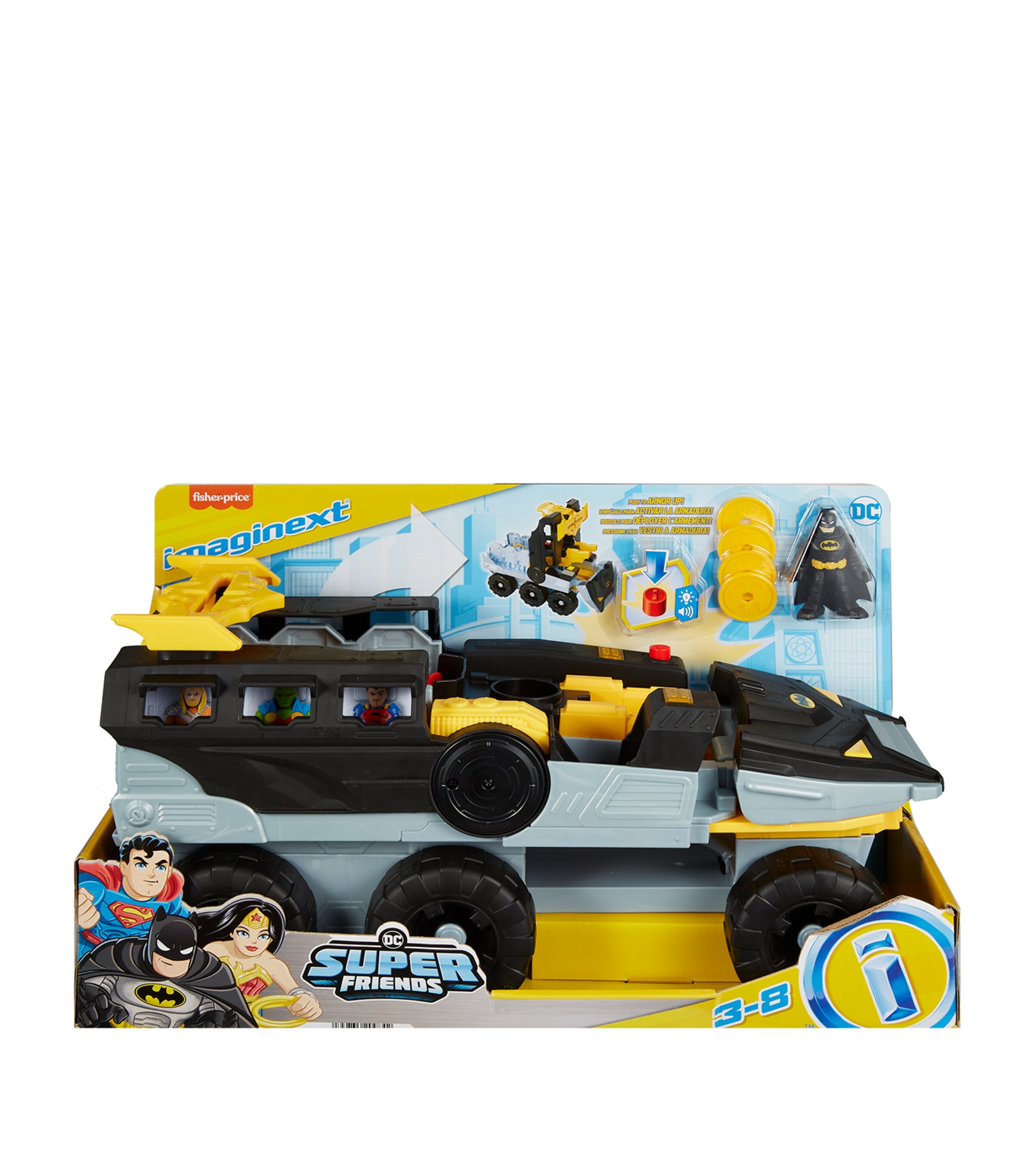 Imaginext DC Super Friends Transforming Bat-Tank Toy MULTI Image 6