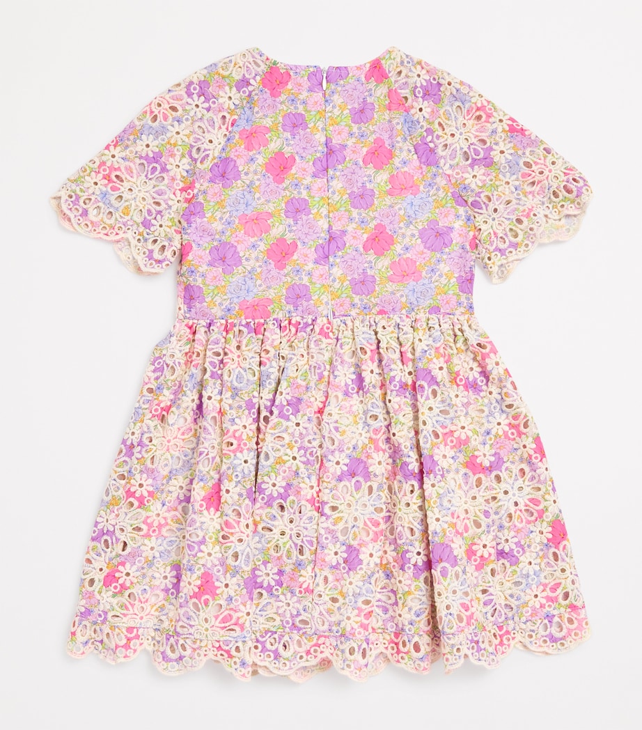Cotton Embroidered Charlotte Dress (3-16 Years) FLORAL Image 2