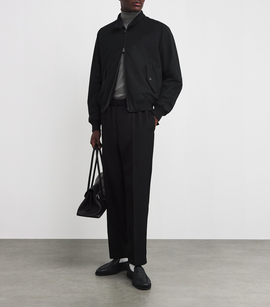 Silk Saunders Bomber Jacket POLO BLACK Image 2