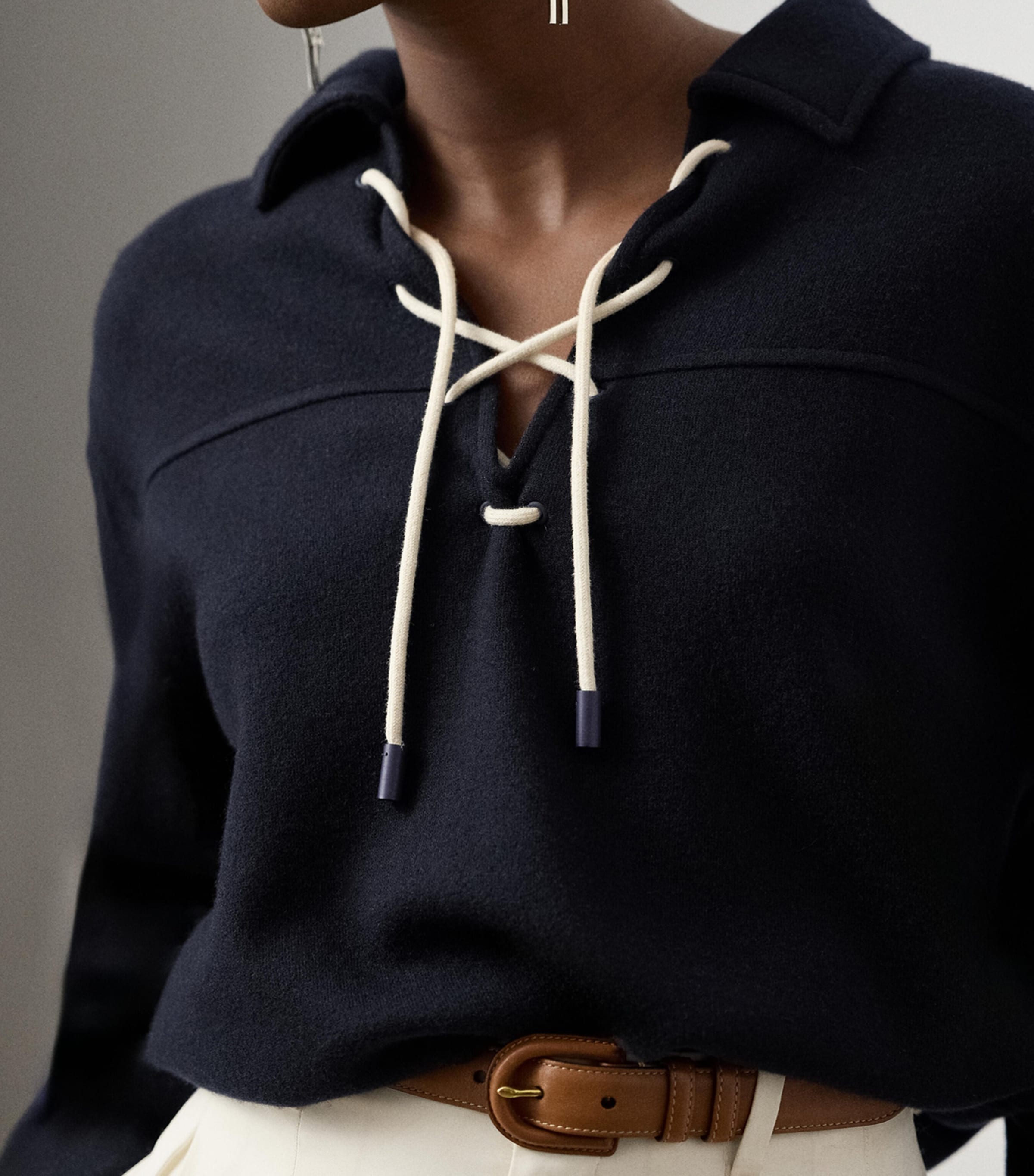 Wool-Blend Gabardine Nell Jacket NAVY-410 Image 5