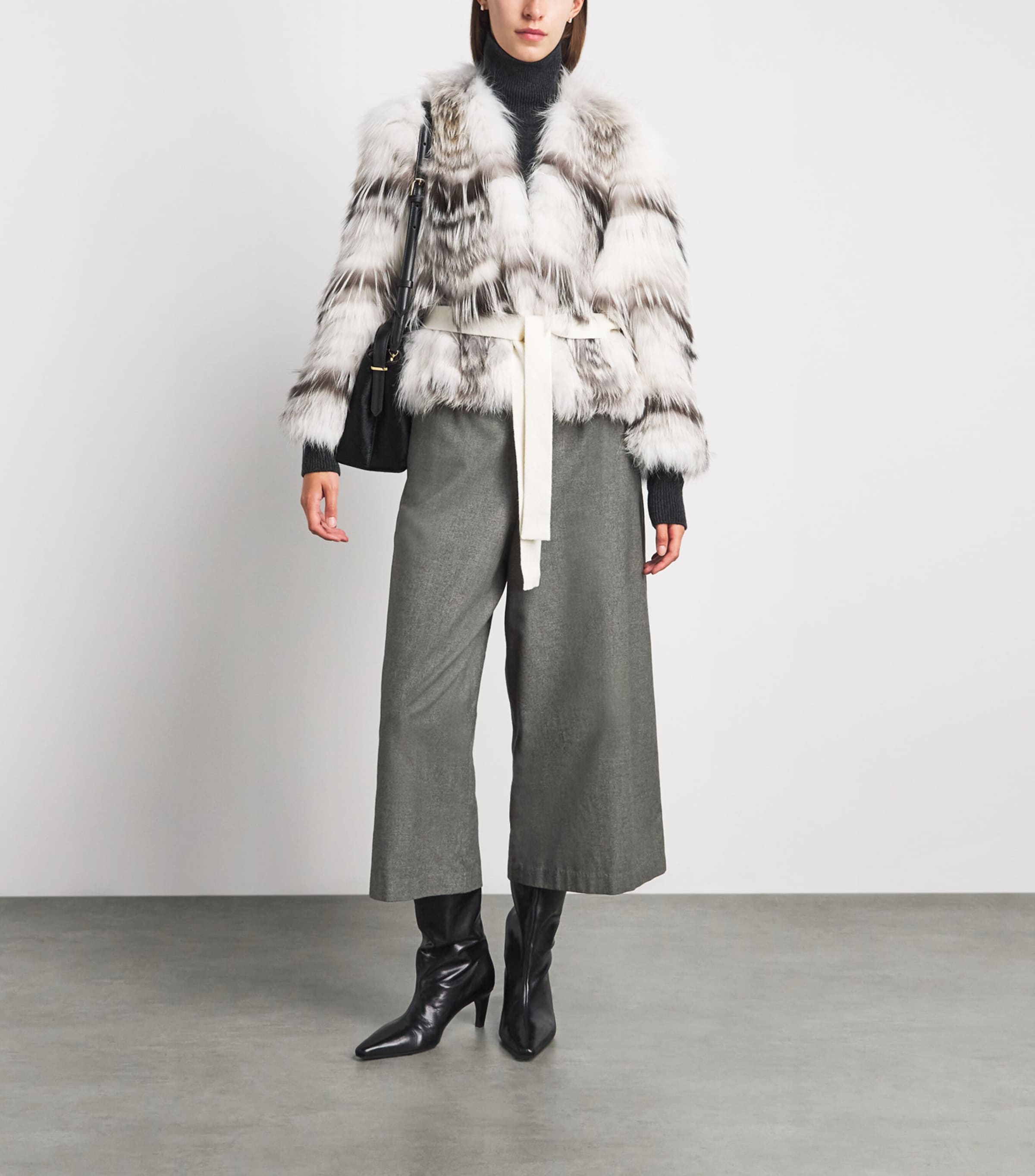 Yves Salomon Cashmere-Cotton Wide Culottes — photo 2