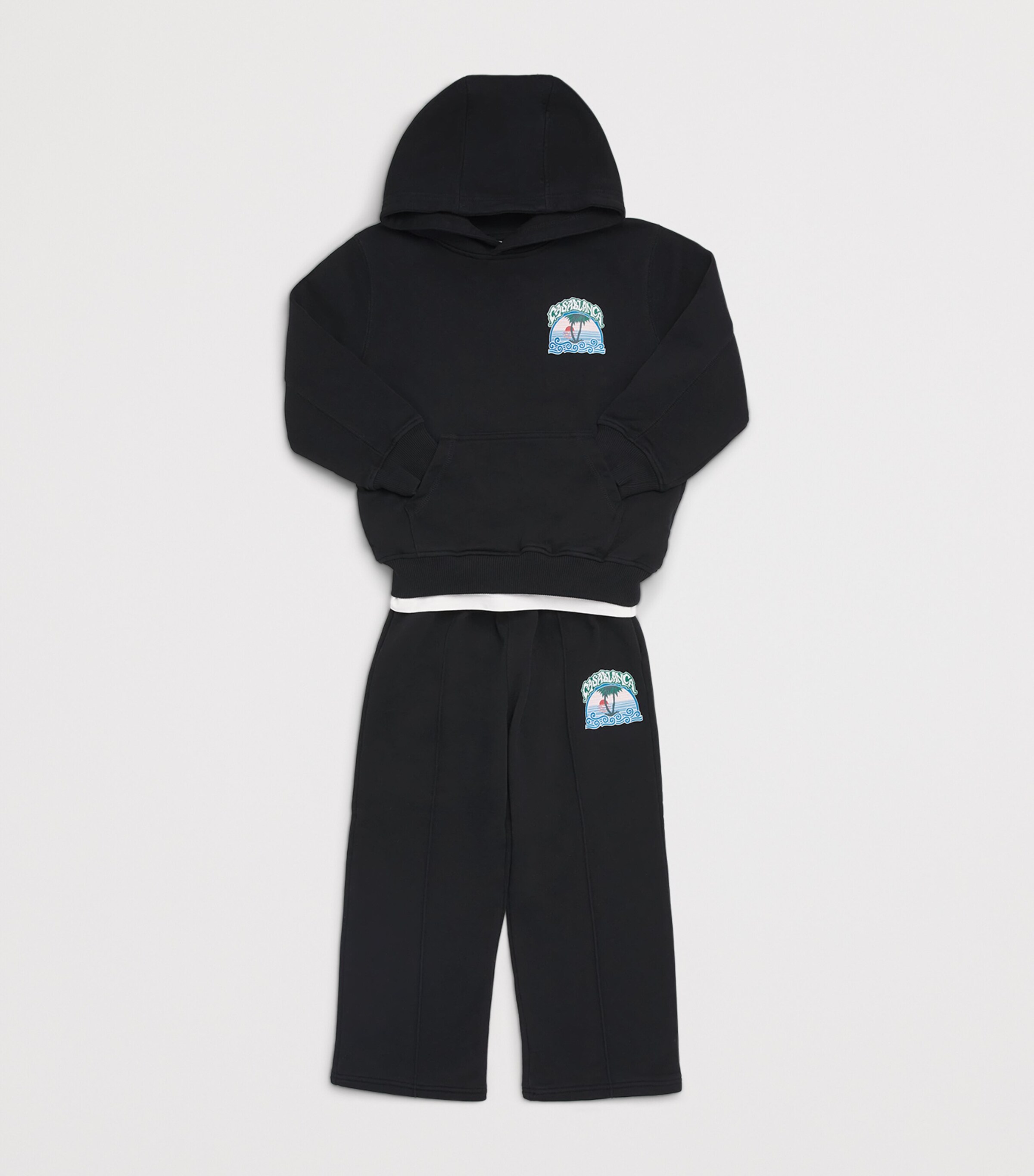 Casablanca Kids Palm Tree Hoodie (3-14 Years) Palm Tree Emblem Image 3