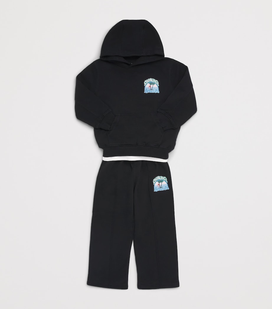 Casablanca Kids Palm Tree Hoodie (3-14 Years) Palm Tree Emblem Image 3