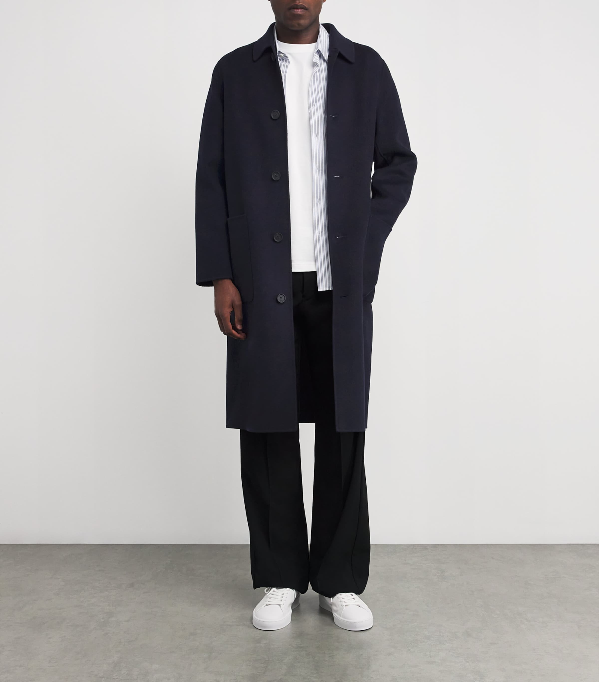 RWS Wool Beckett Coat NAVY Image 2
