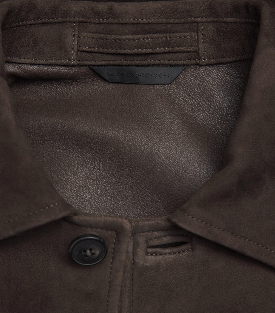 Suede Field Jacket BRGZ DARK BROWN26 Image 6