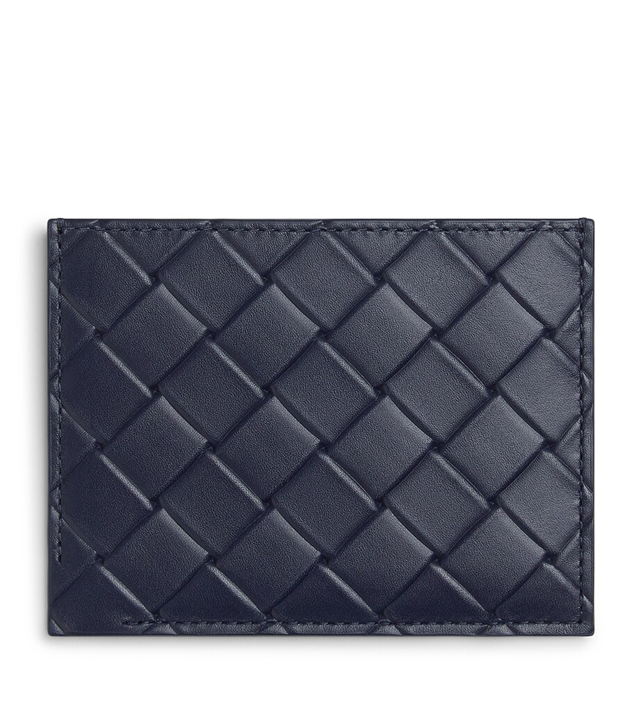 Bottega Veneta Leather Intrecciato Card Holder Image 1