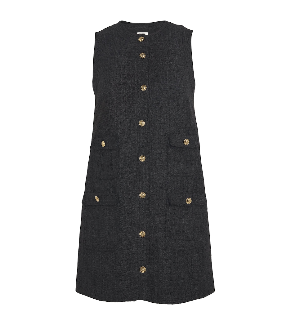 Tweed Mini Shift Dress BLACK Image 1