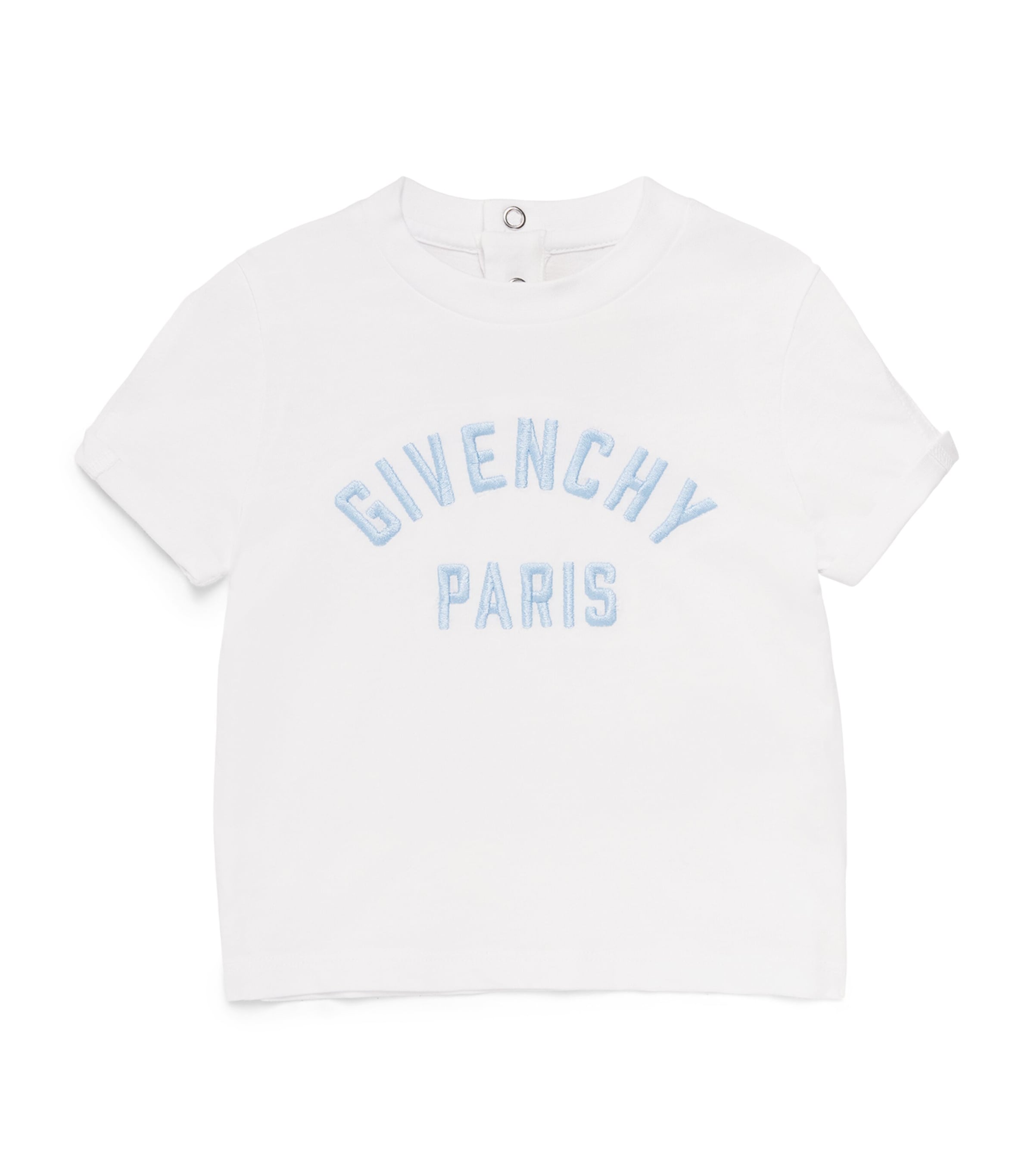 Givenchy Kids Cotton Embroidered Logo T-Shirt (9 Months) Image 1