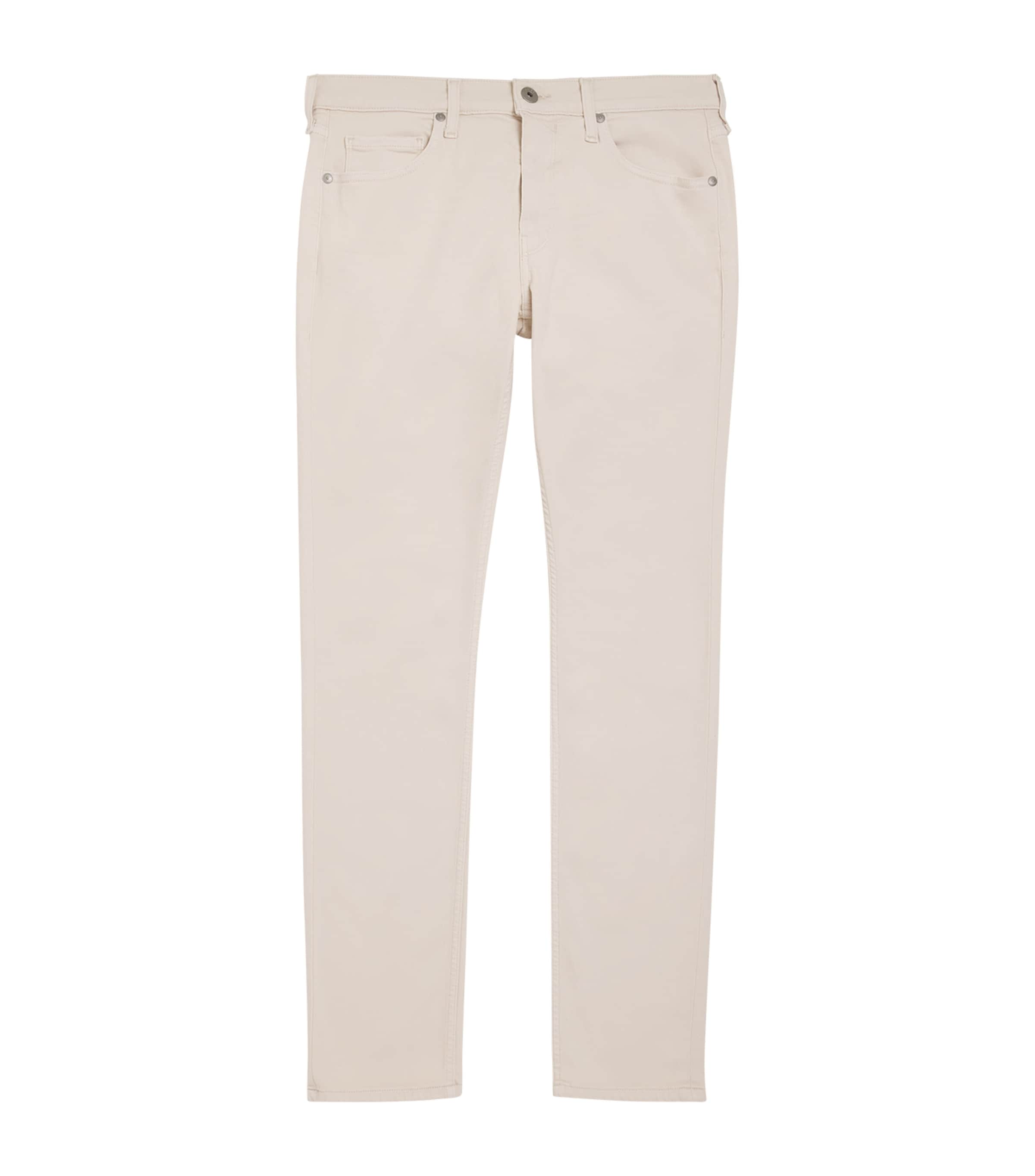 PAIGE Mens Lennox Slim Jeans Sea Shell Image 1