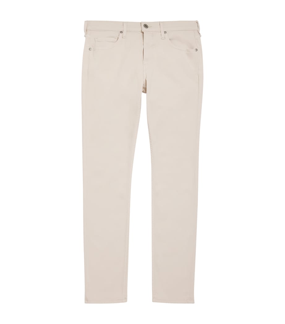 PAIGE Mens Lennox Slim Jeans Sea Shell Image 1