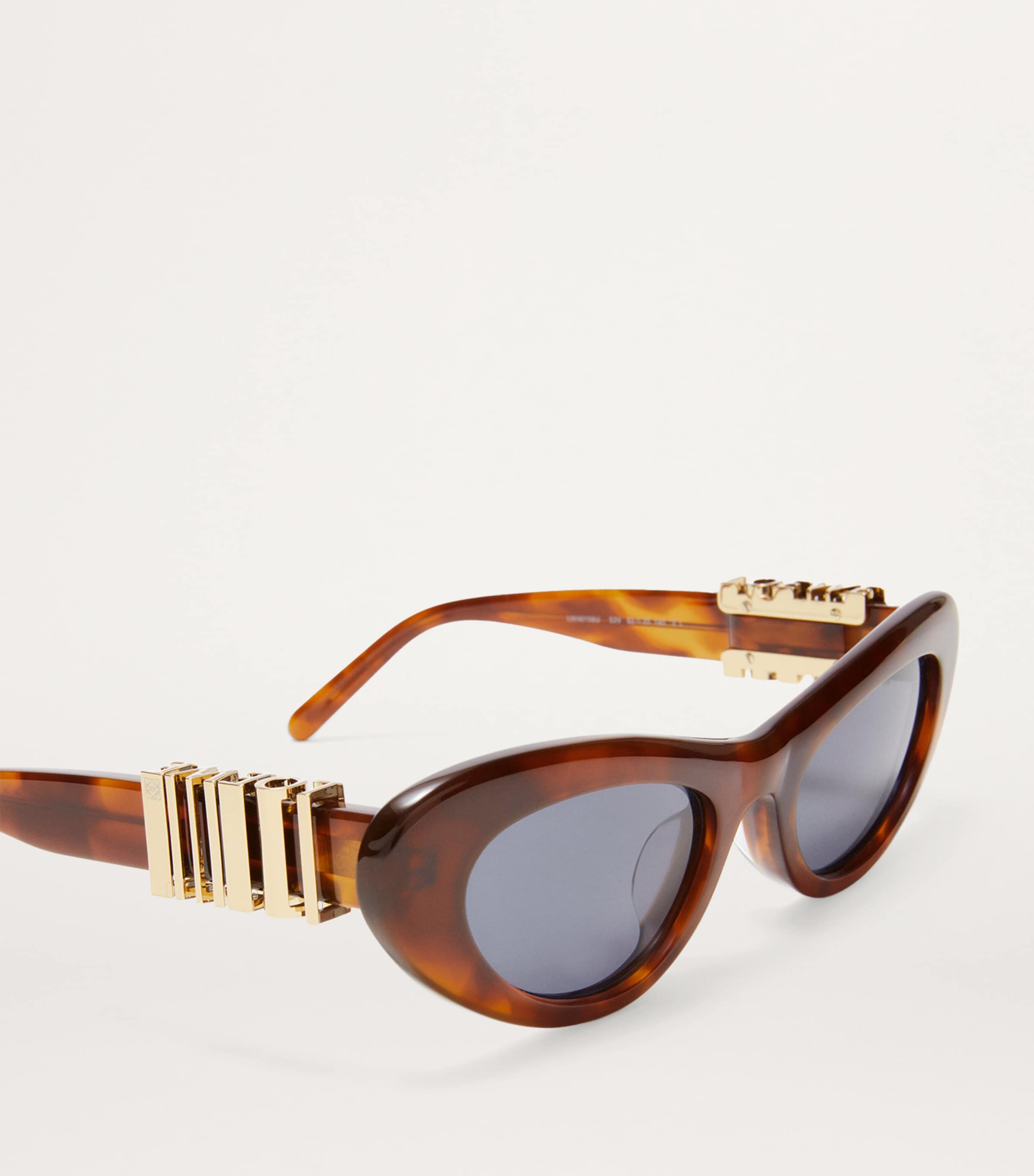 Acetate Cocktail Cat-Eye Sunglasses FLAMED HAVANA Image 4
